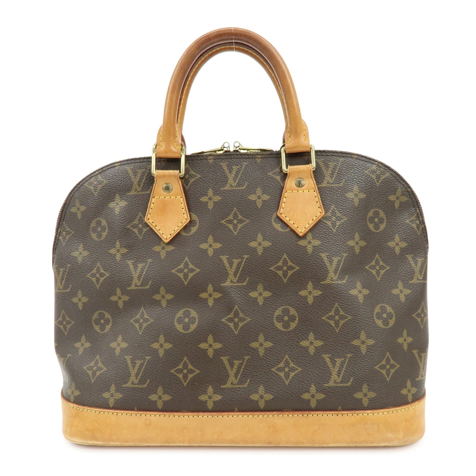 Louis Vuitton Monogram Alma Hand Bag Brown M51130