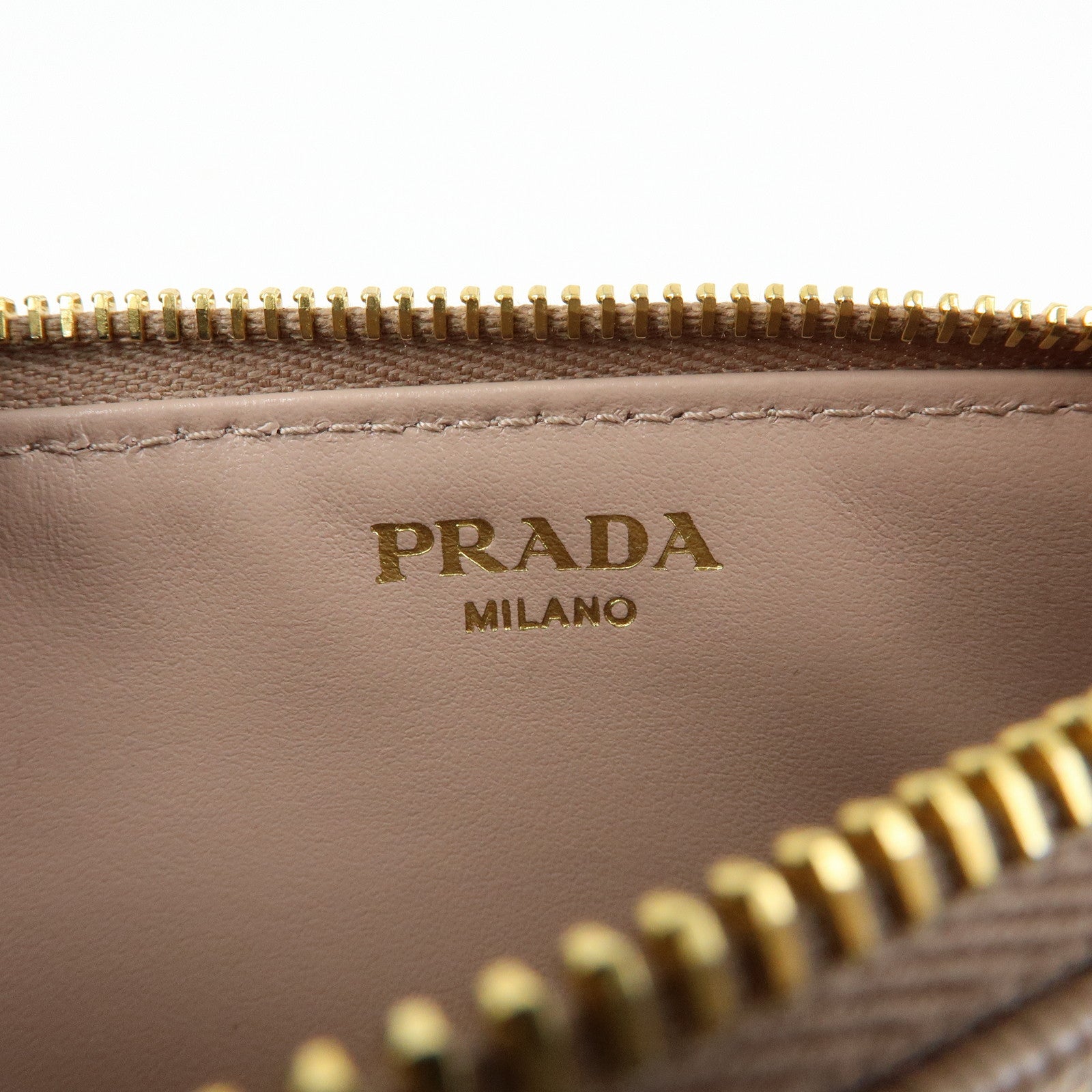 PRADA Leather Fragment Case Card Case Card Holder Pink 57884