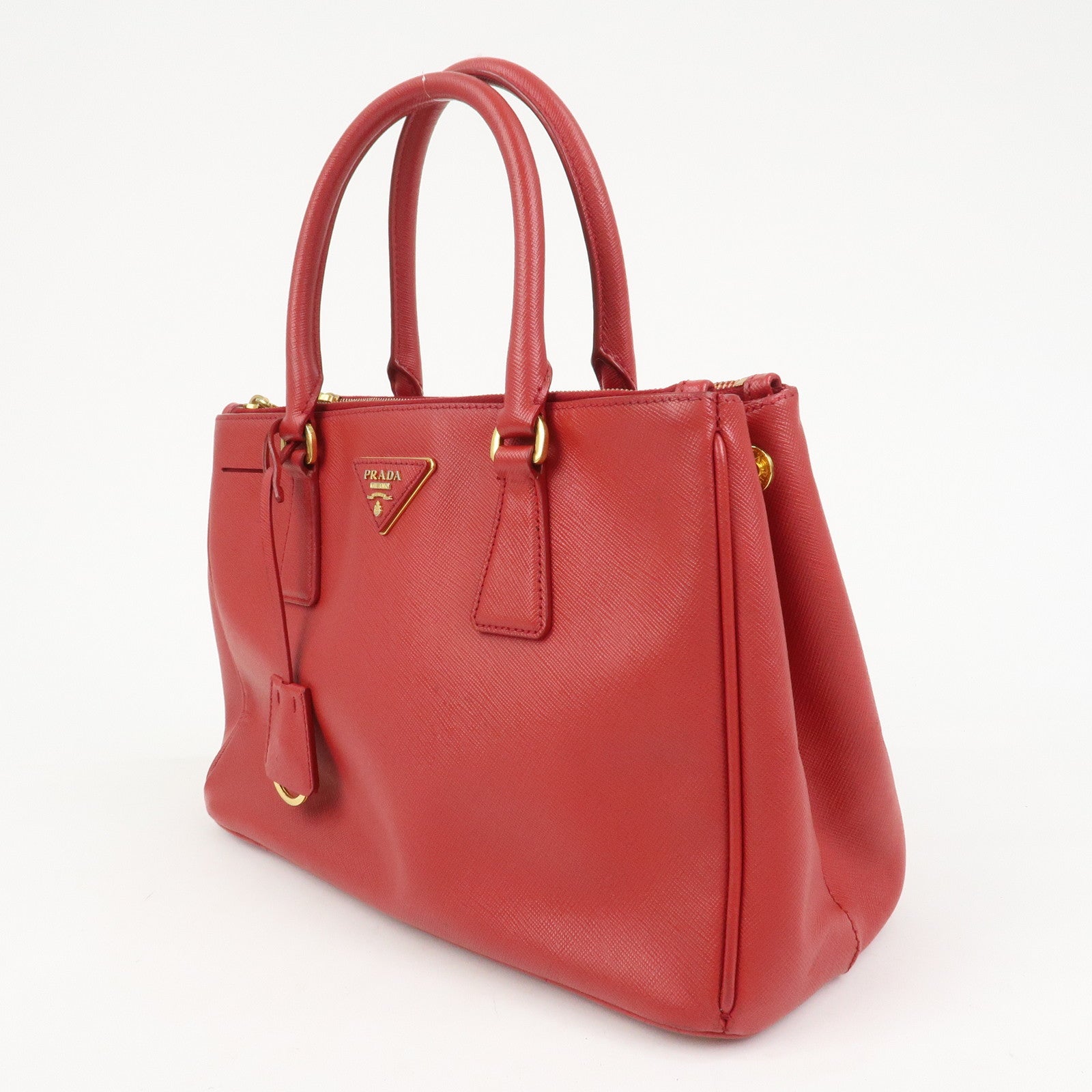 PRADA Saffiano Leather Galleria 2Way Shoulder Bag Hand Bag 1BA863
