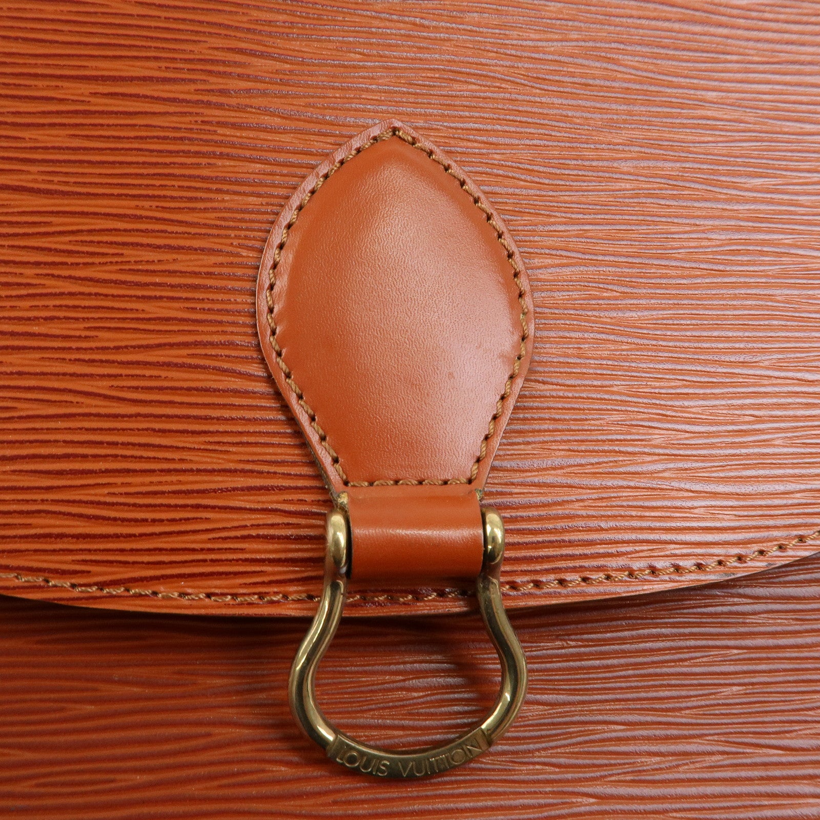 Louis Vuitton Epi Saint Cloud Shoulder Bag Kenya Brown M52193