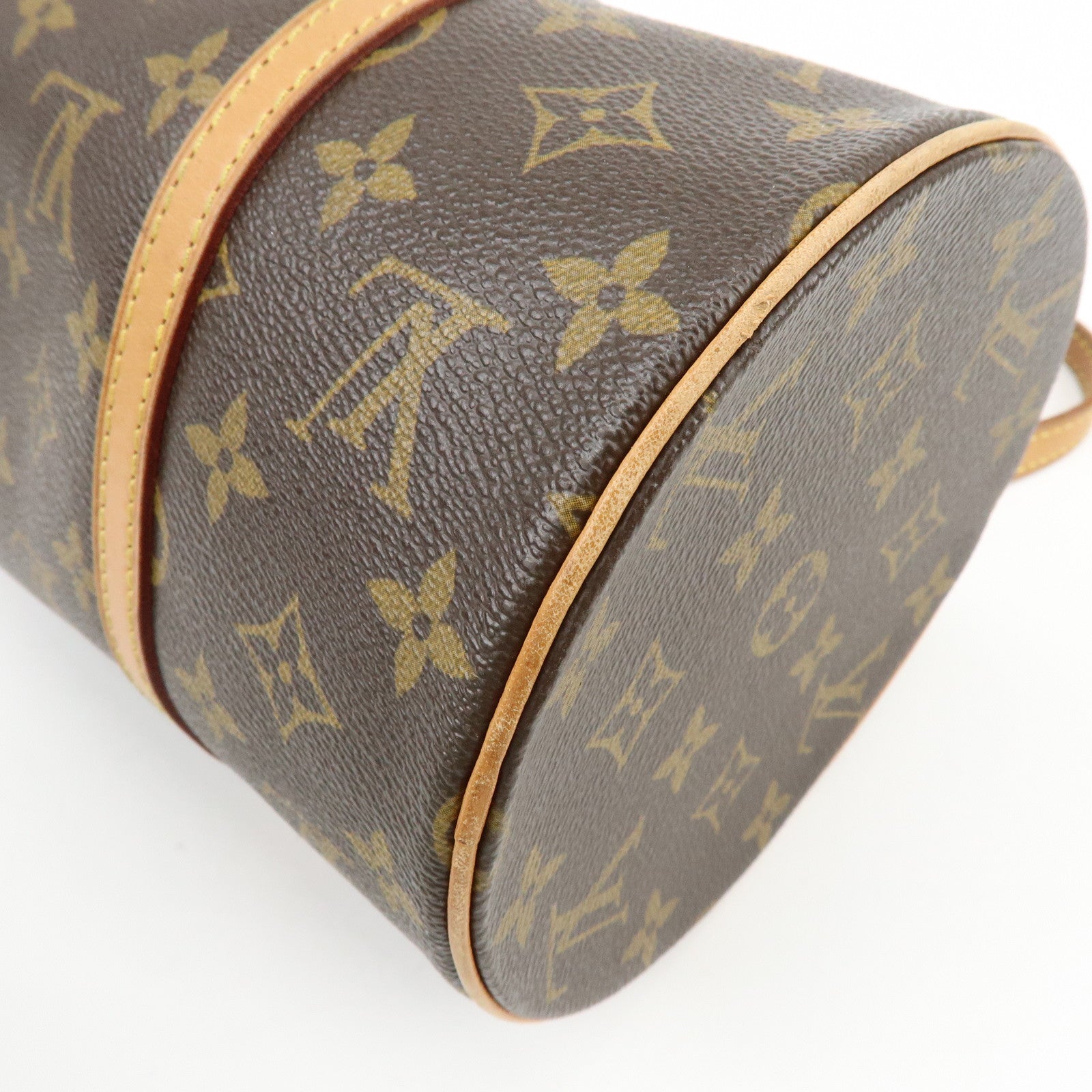 Louis Vuitton Monogram Papillon 30 Hand Bag Brown M51385