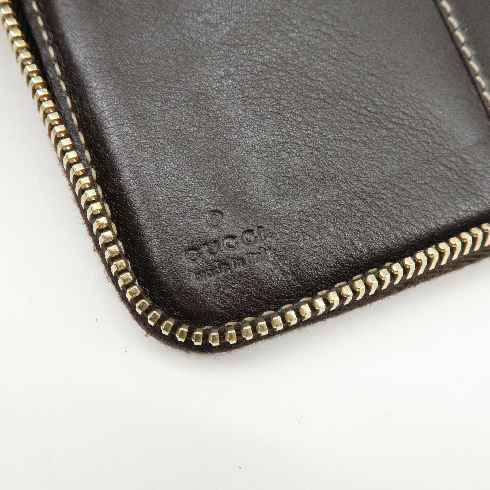 GUCCI Gucciori Leather GG Canvas Agenda Cover Beige Brown 233152