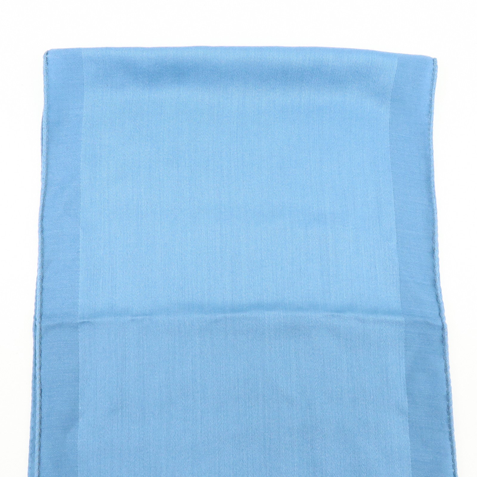 LOEWE Anagram Wool Silk 32×184 Scarf Blue