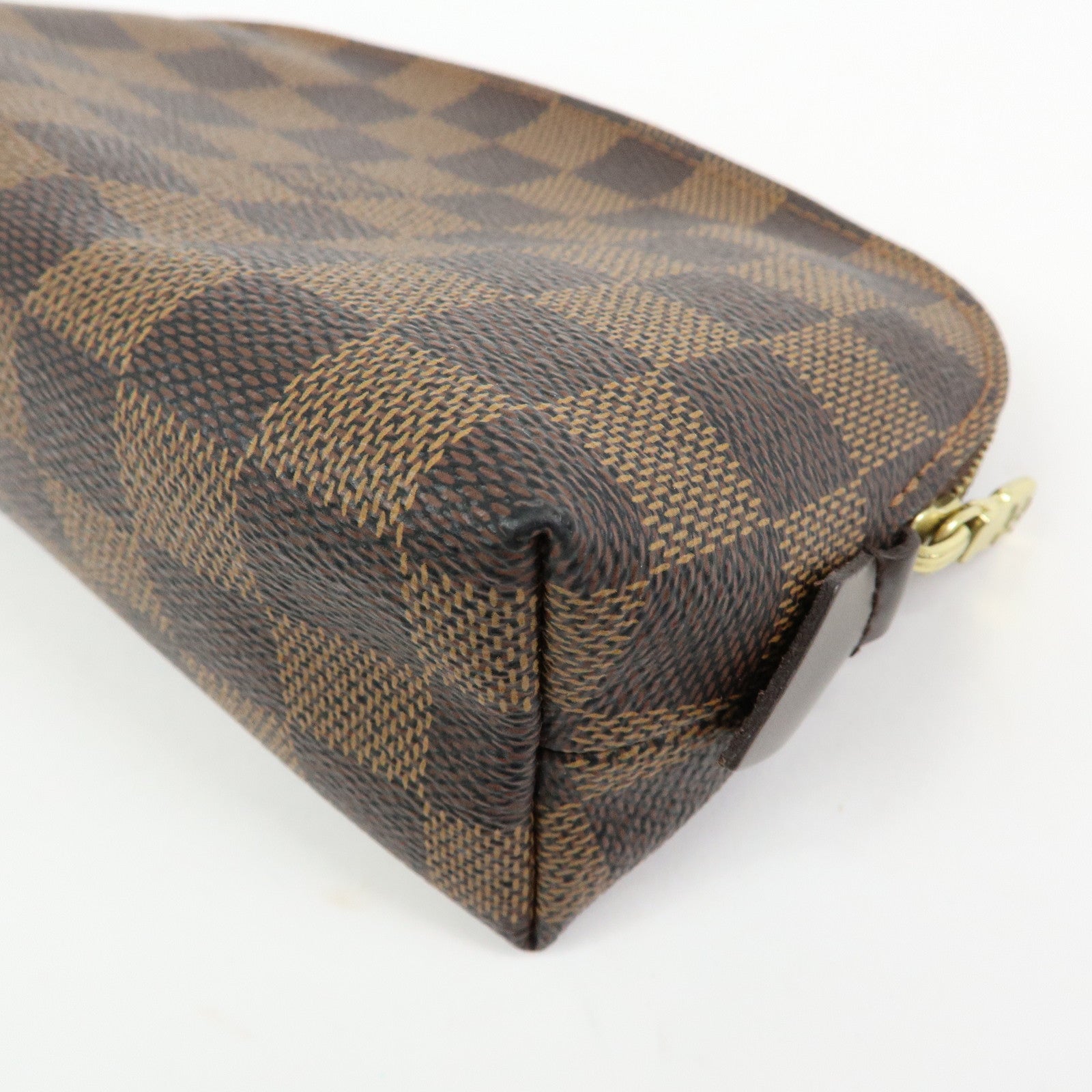 Louis Vuitton Damier Pochette Cosmetic PM Pouch Brown N47516