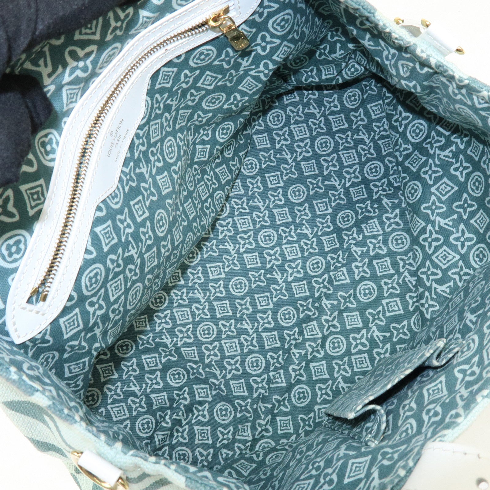 Louis Vuitton Cruise Line Tahitienne PM Canvas Tote Bag Mint M95678