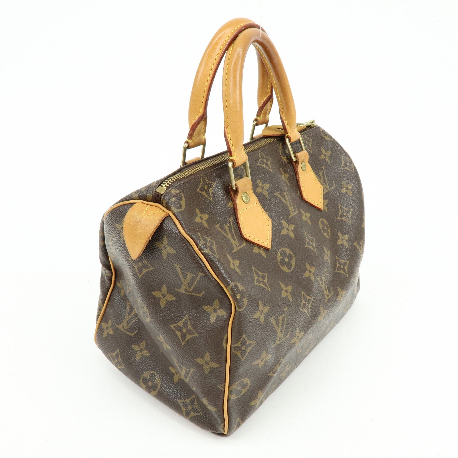 Louis Vuitton Monogram Speedy 25 Boston Bag Hand Bag Brown M41528