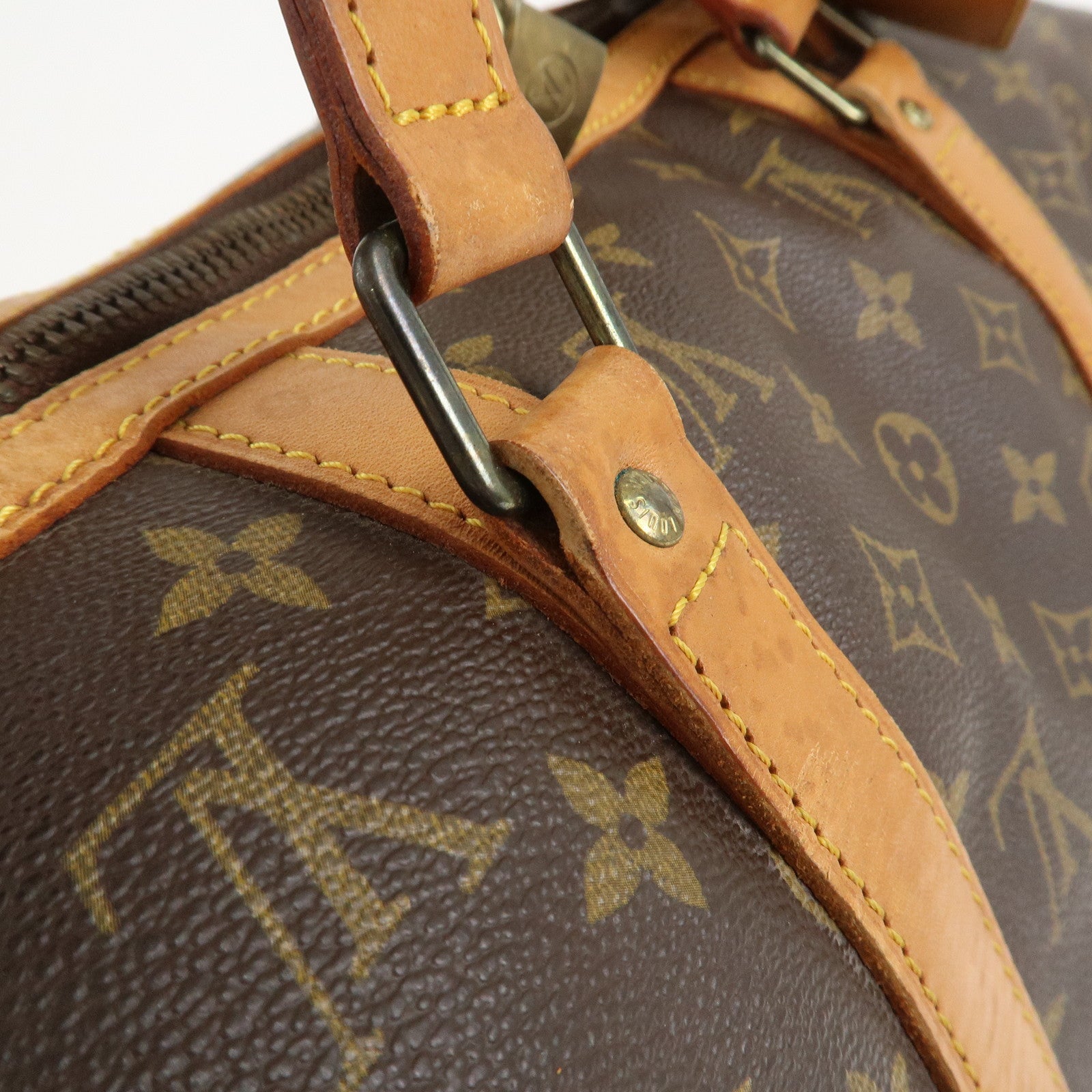 Louis Vuitton Monogram Sac Souple 45 Boston Bag Brown M41624
