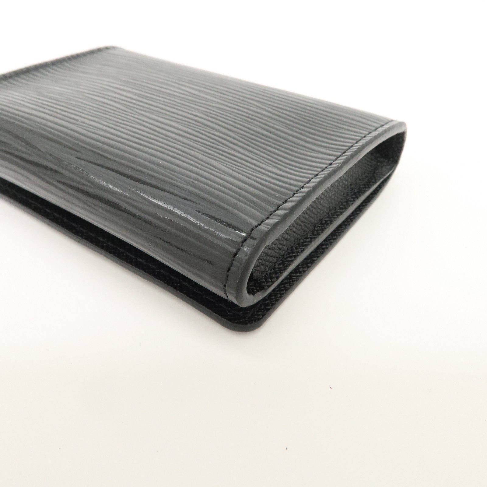 Louis Vuitton Epi leather Enveloppe Culte Du Visite Card Case Noir M56169