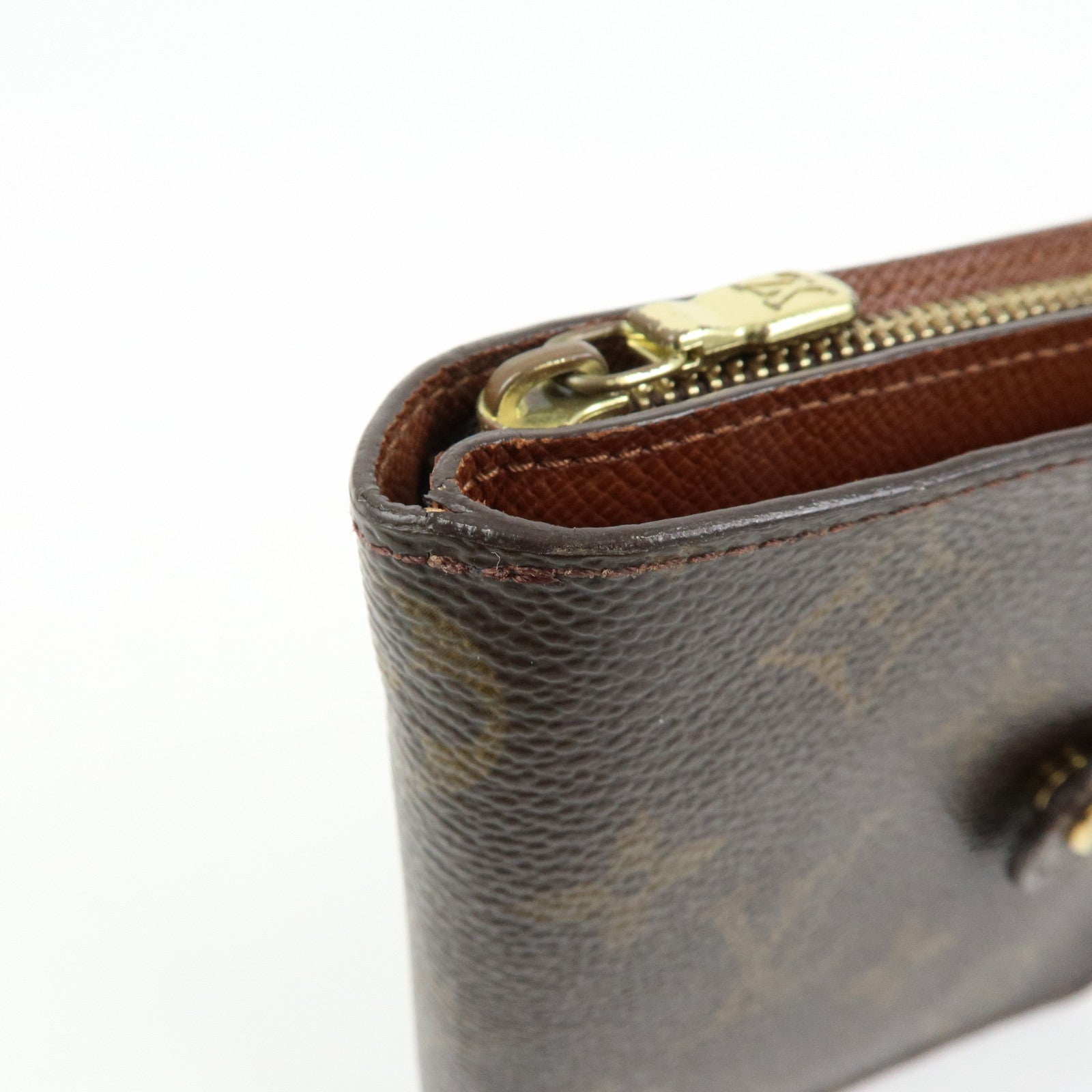 Louis Vuitton Monogram Compact Zippy Bi-fold Wallet Brown M61667