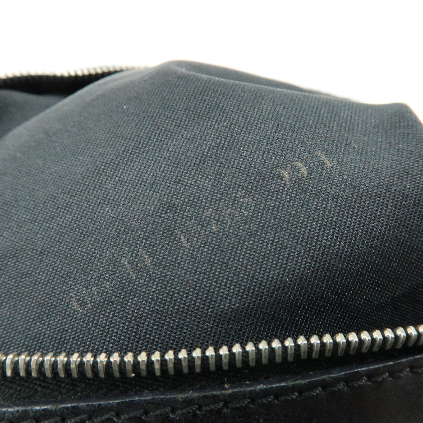 FENDI Zucca Canvas Leather Tote Bag Shoulder Bag Black 15785