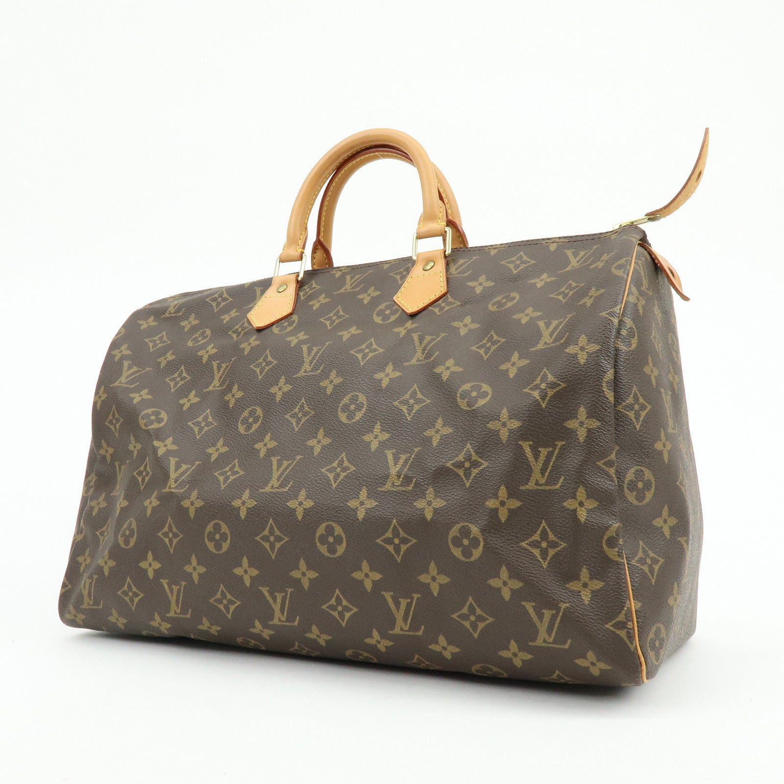 Louis Vuitton Monogram Speedy 40 Hand Bag Boston Bag Brown M41522
