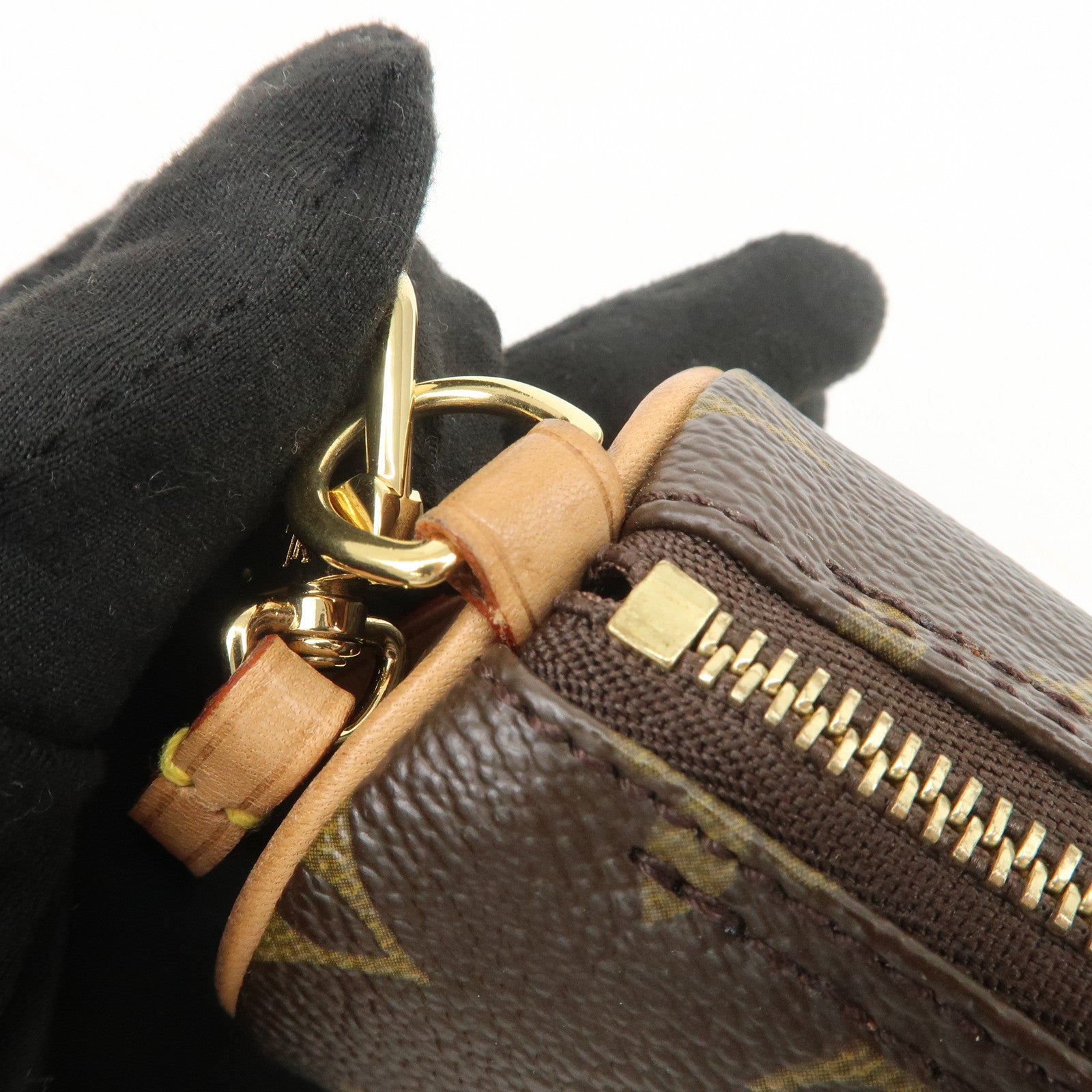 Louis Vuitton Mini Pouch for Papillon Bag New Style Brown