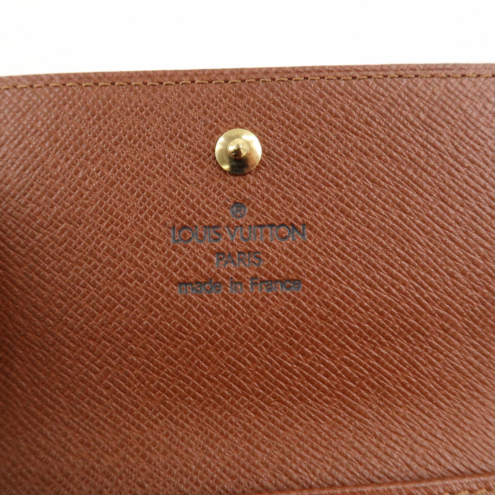 Louis Vuitton Monogram Porte Monnaie Billet Carte Credit Wallet M61652 Used