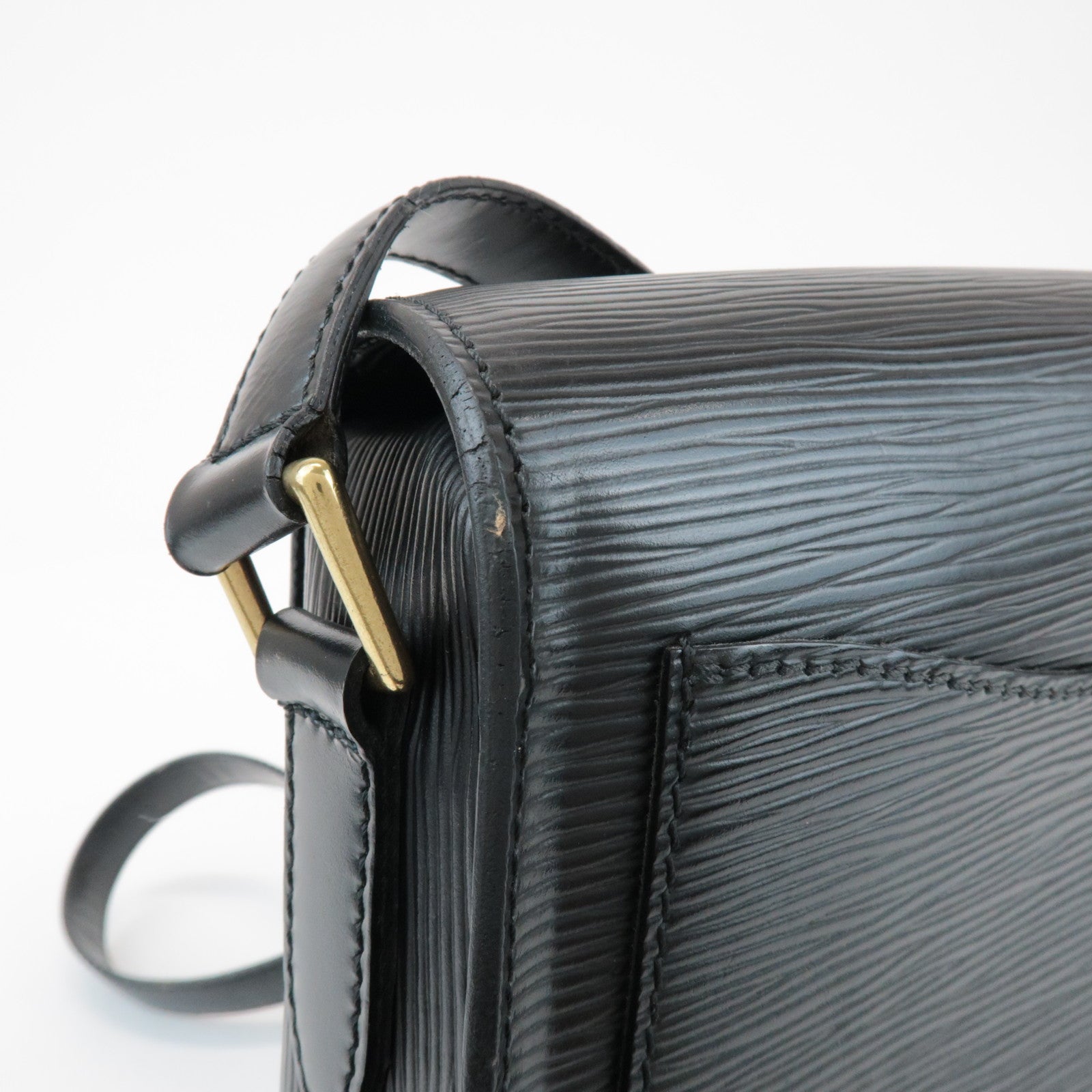 Louis Vuitton Epi Saint Cloud Shoulder Bag Black Noir M52192