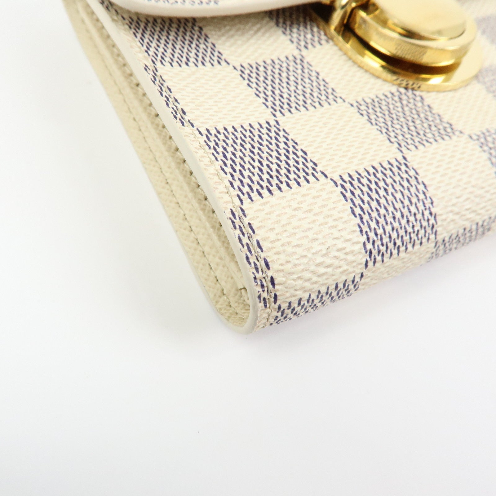 Louis Vuitton Damier Azur Compact Wallet Portefeuille Koala N60013