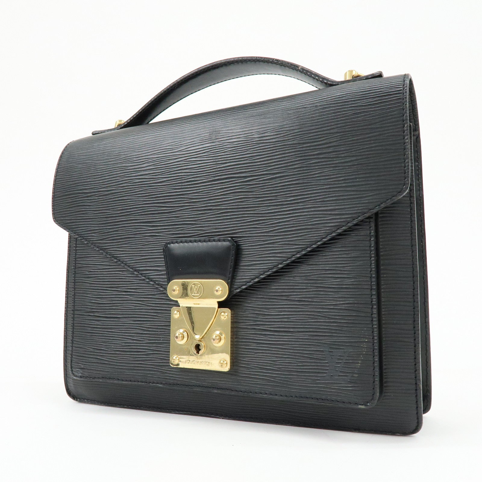 Louis Vuitton Epi Monceau 2Way Shoulder Bag Hand Bag Noir M52122