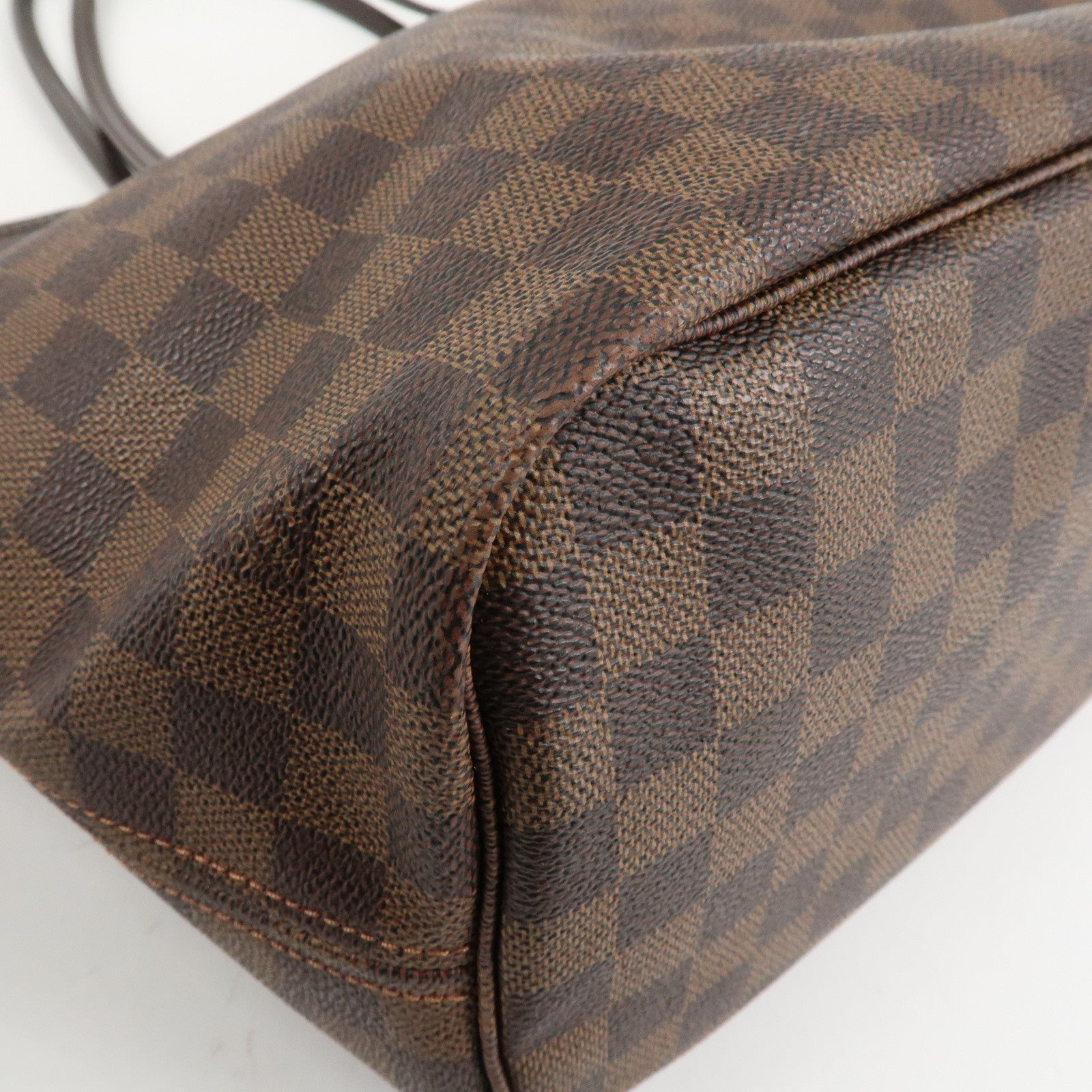 Louis Vuitton Damier Ebene Canvas Neverfull MM Tote Bag N51105 Used