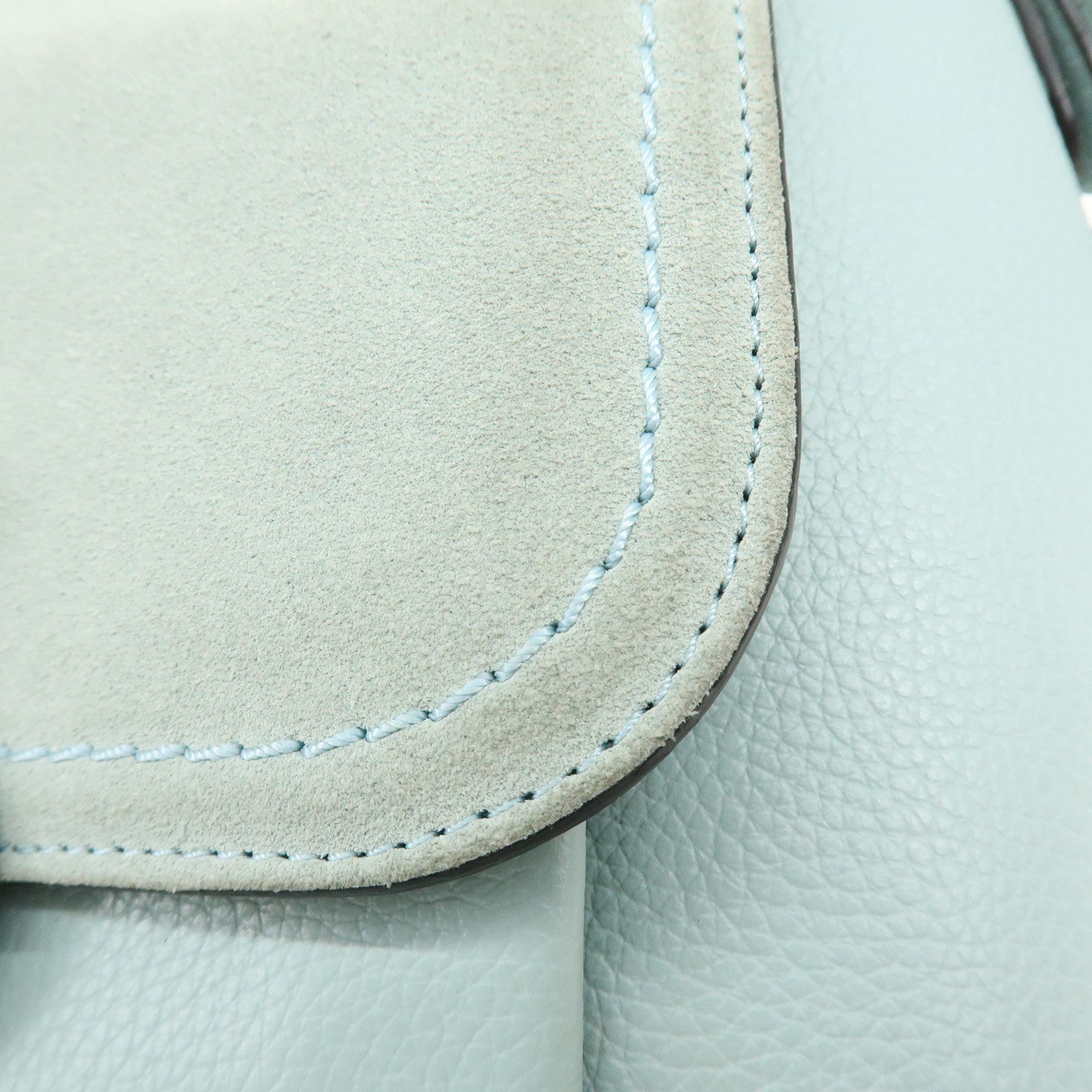 Chloe See By Chloe Leather 2Way Bag Shoulder Bag Light Blue