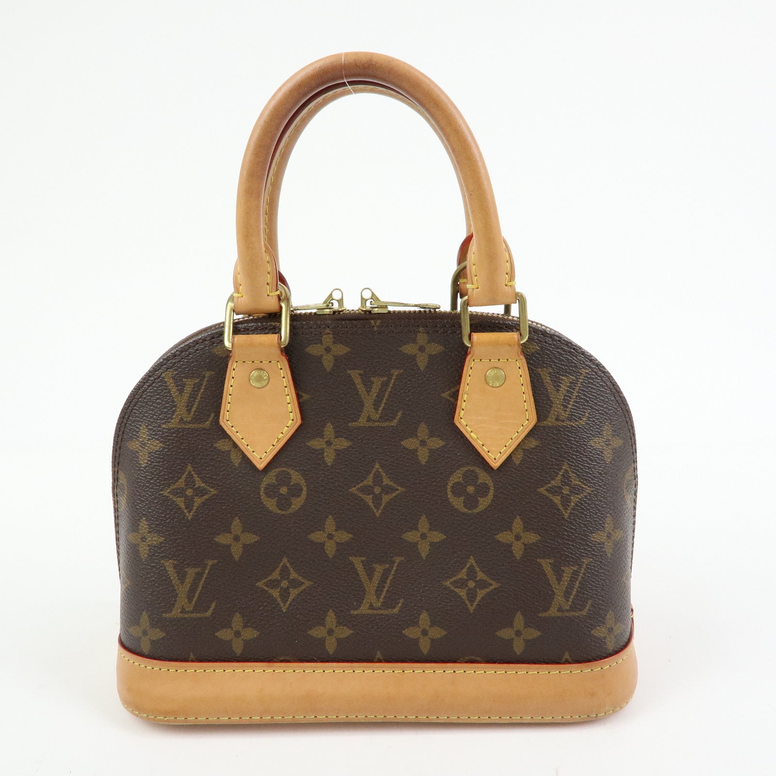 Louis Vuitton Monogram Alma BB 2Way Bag New Style Brown M46990