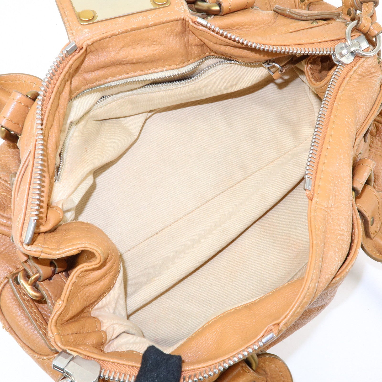 Chloe Paddington Medium Leather Hand Bag Shoulder Bag Brown