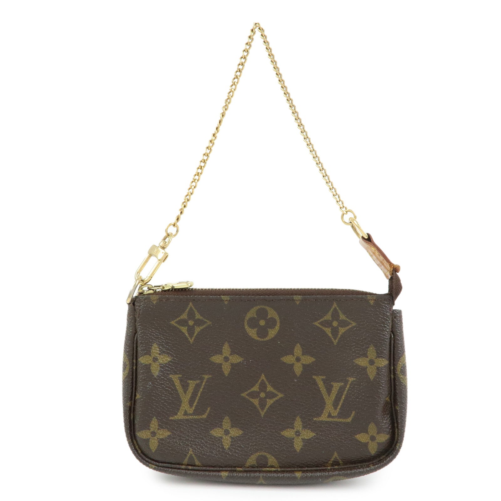 Louis Vuitton Monogram Mini Pochette Accessoires Hand Bag M58009
