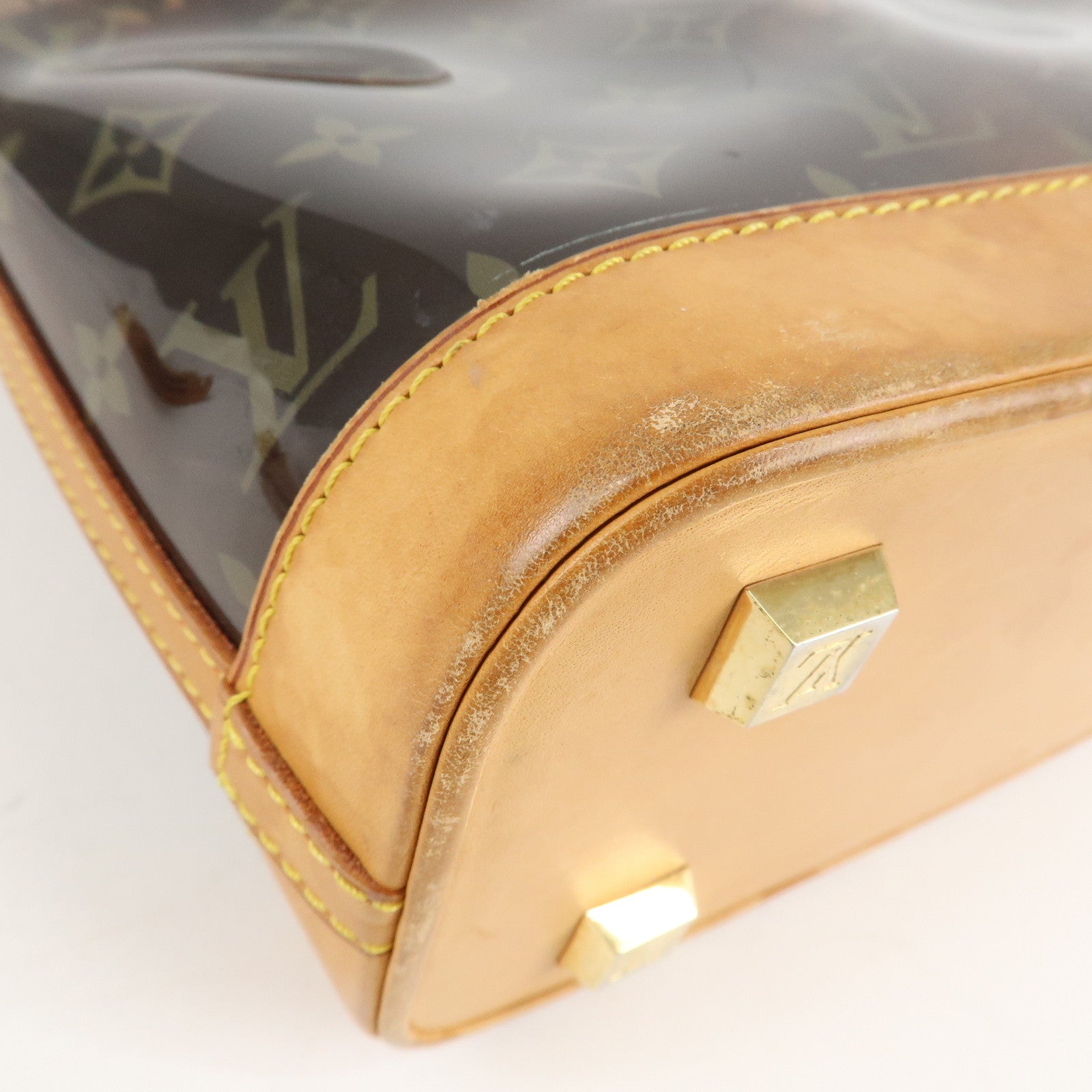 Louis Vuitton Monogram Vinyl Cabas Ambre PM Tote Bag Hand Bag M92502 Used