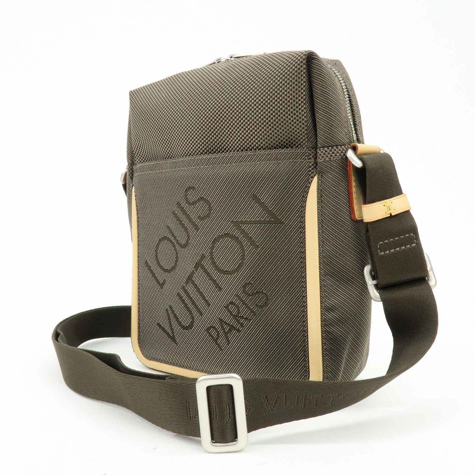 Louis Vuitton Damier Geant Citadin Shoulder Bag Terre M93040