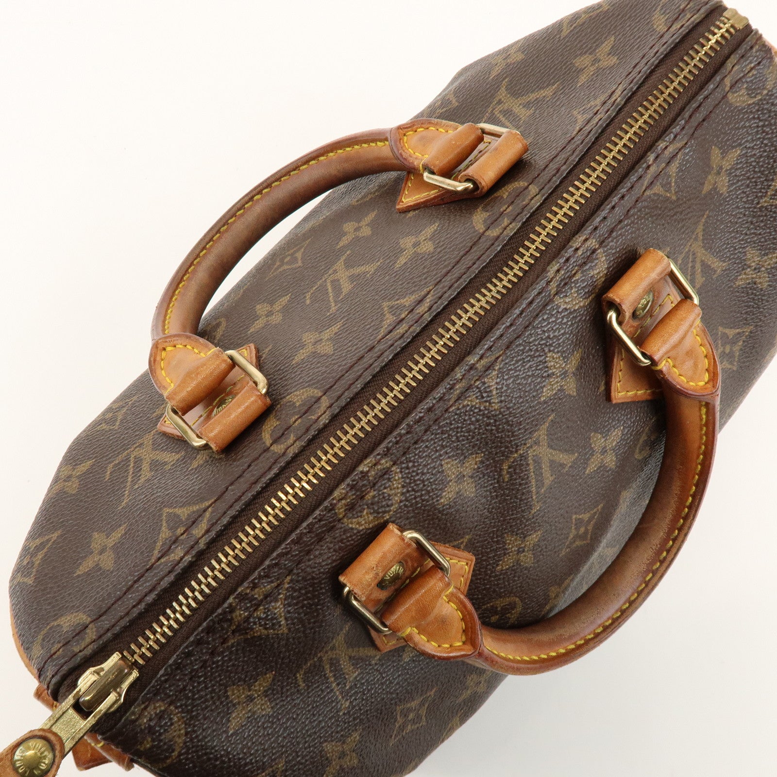 Louis Vuitton Monogram Speedy 25 Boston Bag Hand Bag Brown M41528