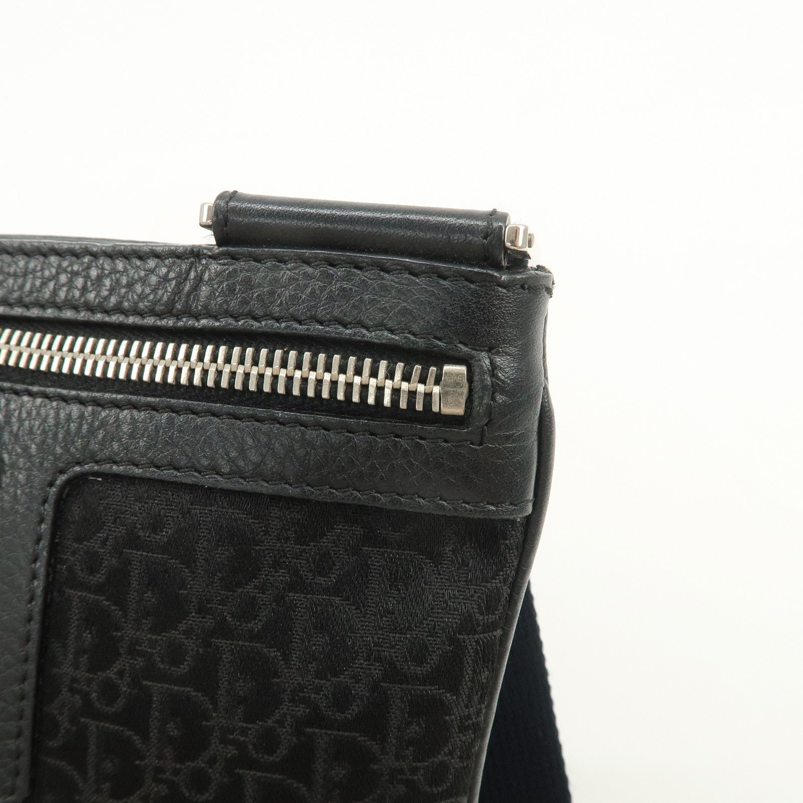 Christian Dior Street Chic Trotter Canvas Leather Shoulder Bag