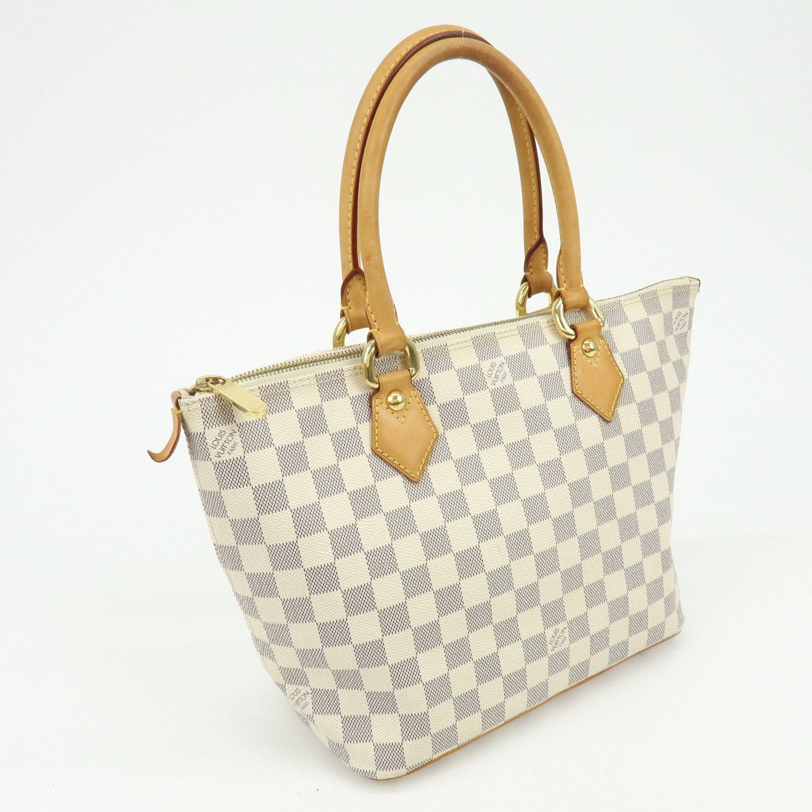 Louis Vuitton Damier Azur Saleya PM Tote Bag Hand Bag N51186