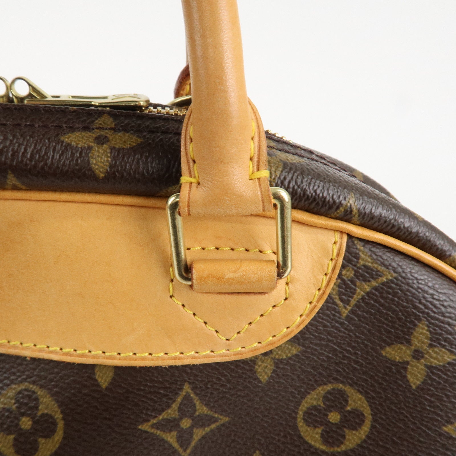 Louis Vuitton Monogram Trueville Hand Bag Brown M42228 Used