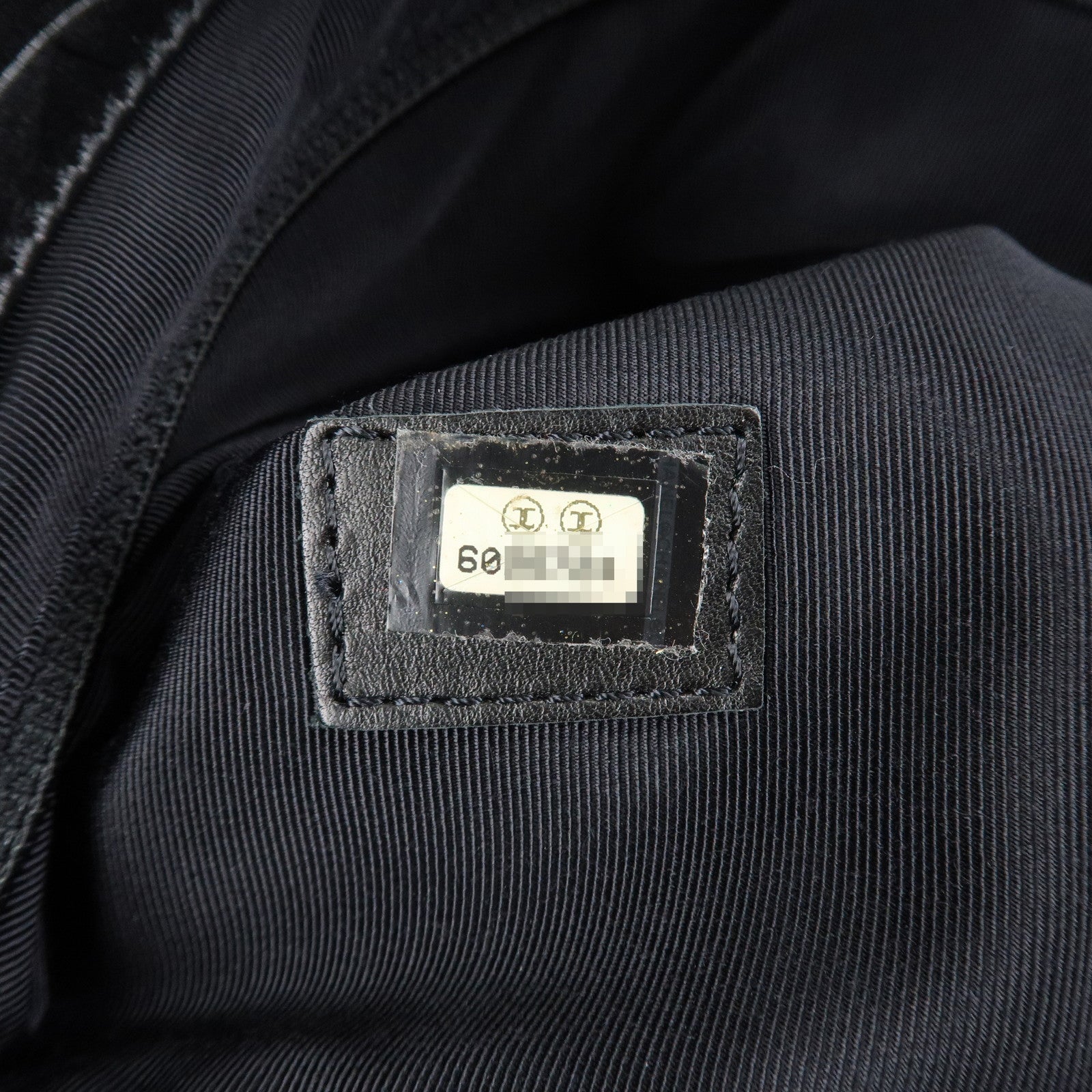 CHANEL COCO Mark Leather Bag Tote Bag Black Used