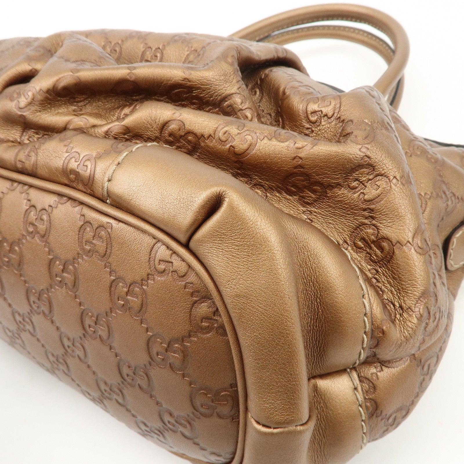 GUCCI Sukey Guccissima Leather 2Way Shoulder Bag Brown 247902