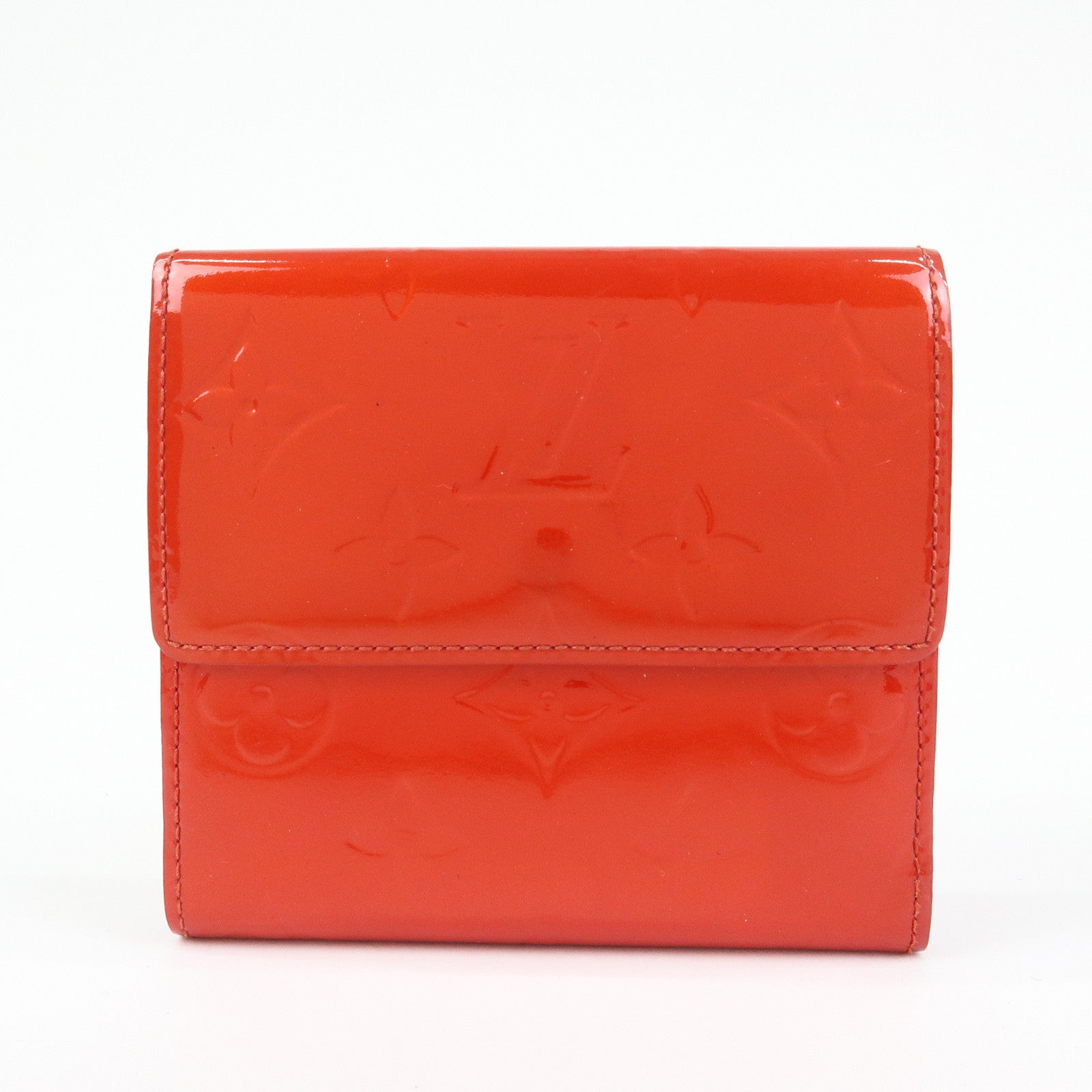 Louis Vuitton Vernis Leather Porte‑Monnaie Cartes Crédit Red M91169