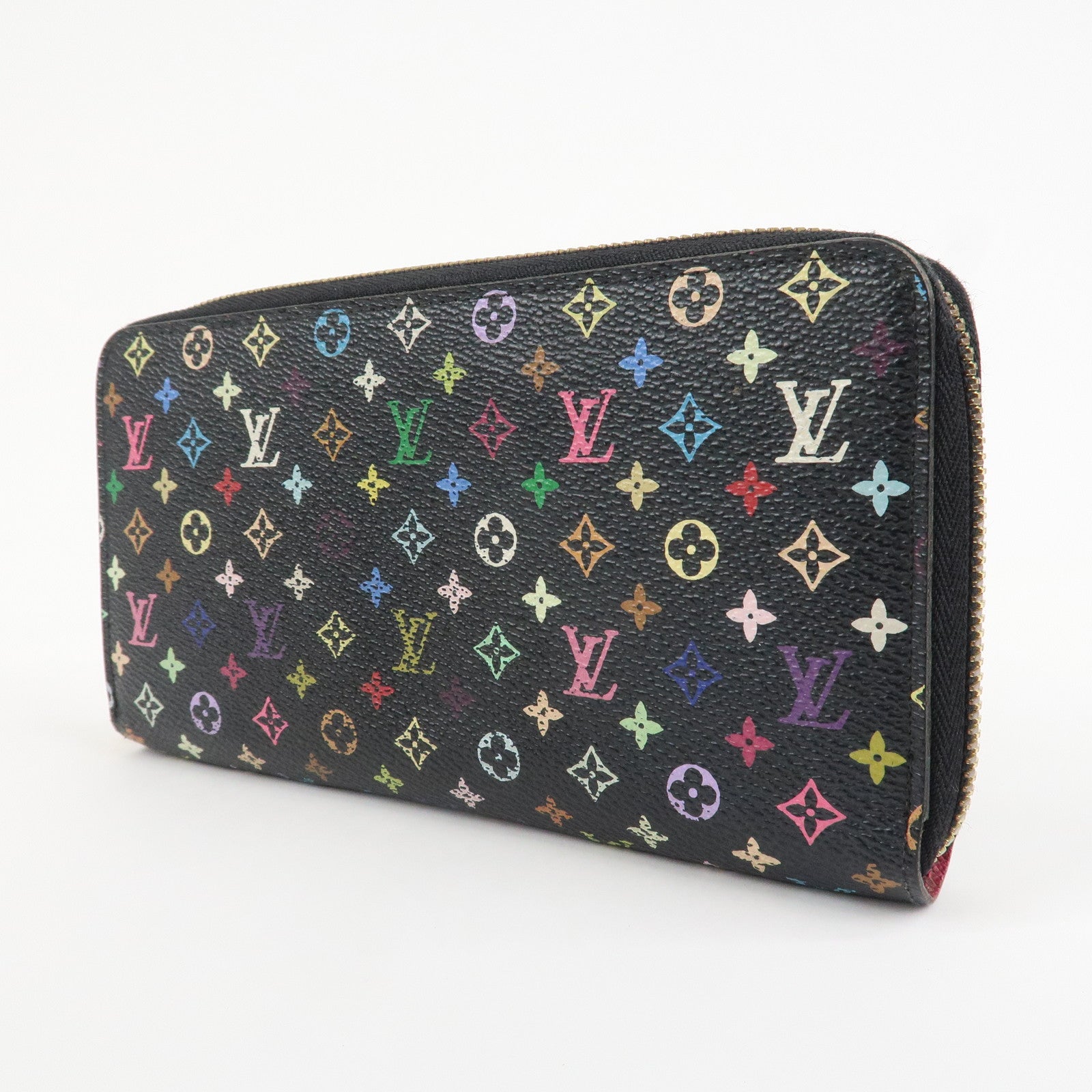 Louis Vuitton Monogram Multicolor Round Zippy Wallet Noir M60243 Used