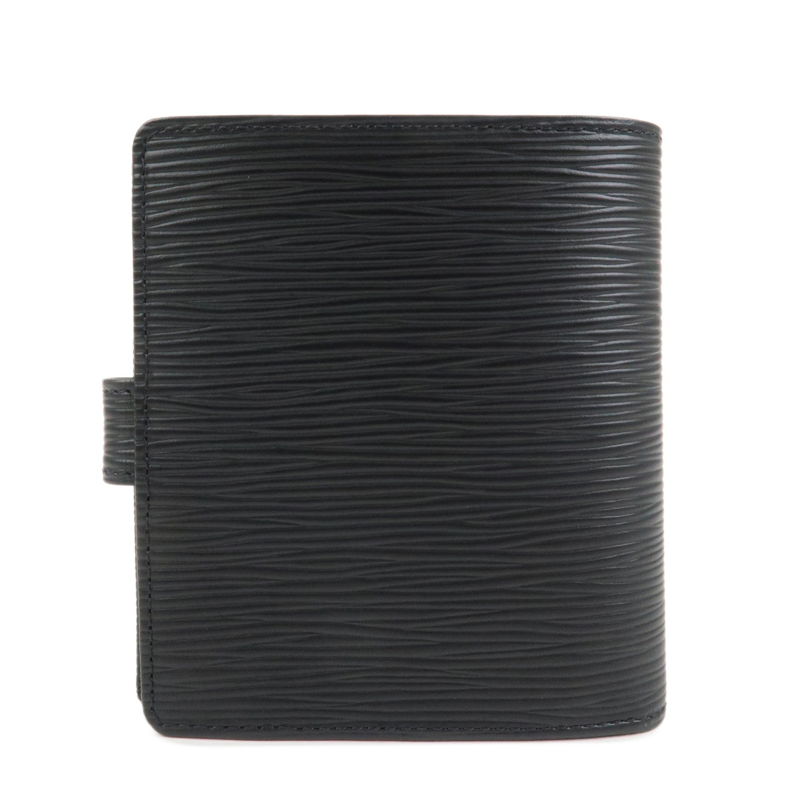 Louis Vuitton Epi Porte Billets Bi-Fold Compact Wallet Black M63552