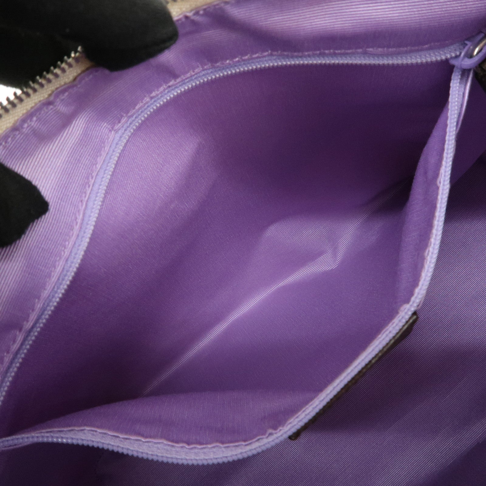 BVLGARI Logomania Canvas Leather Shoulder Bag Hand Bag Beige Brown