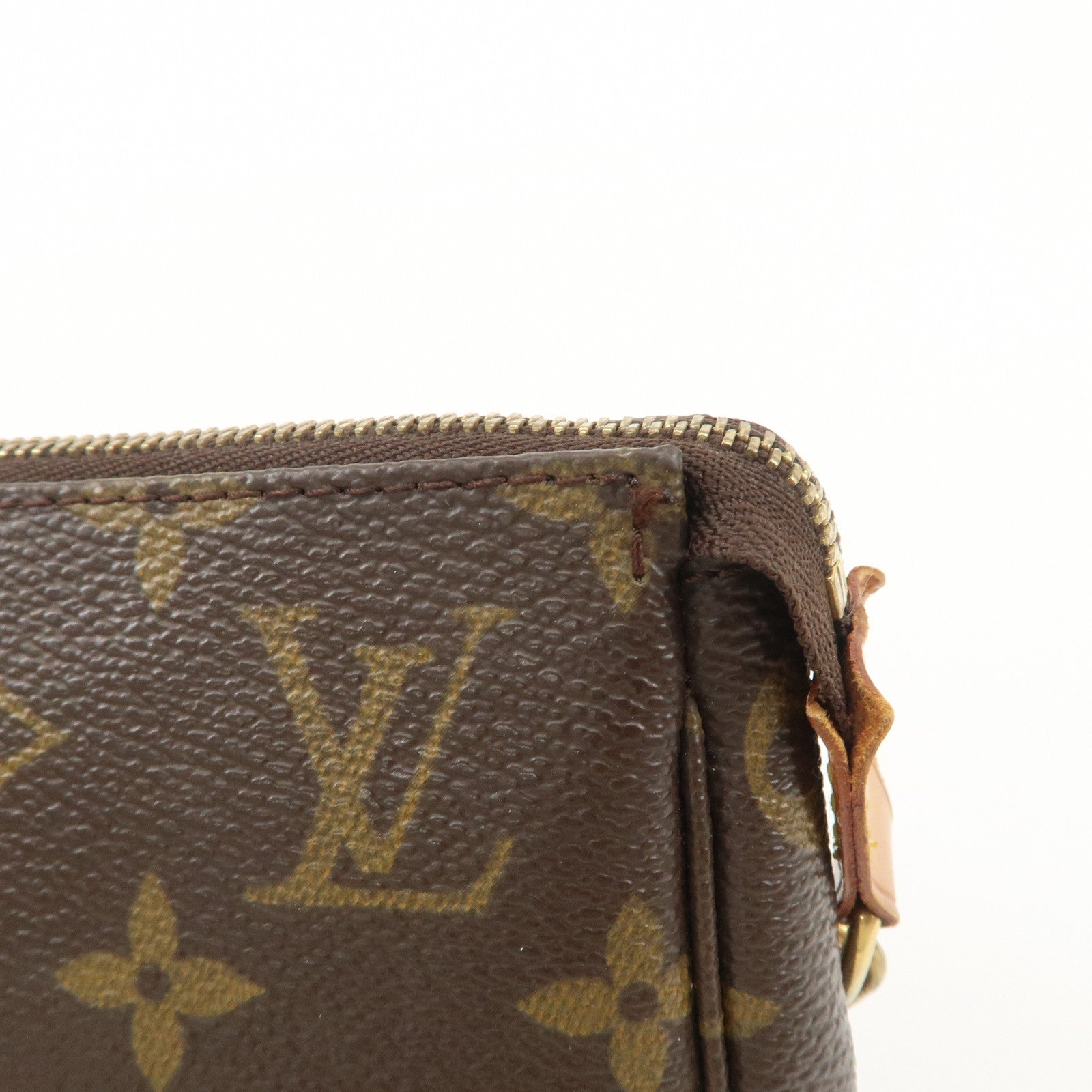 Louis Vuitton Monogram Pochette Accessories Pouch Hand Bag M51980 Used