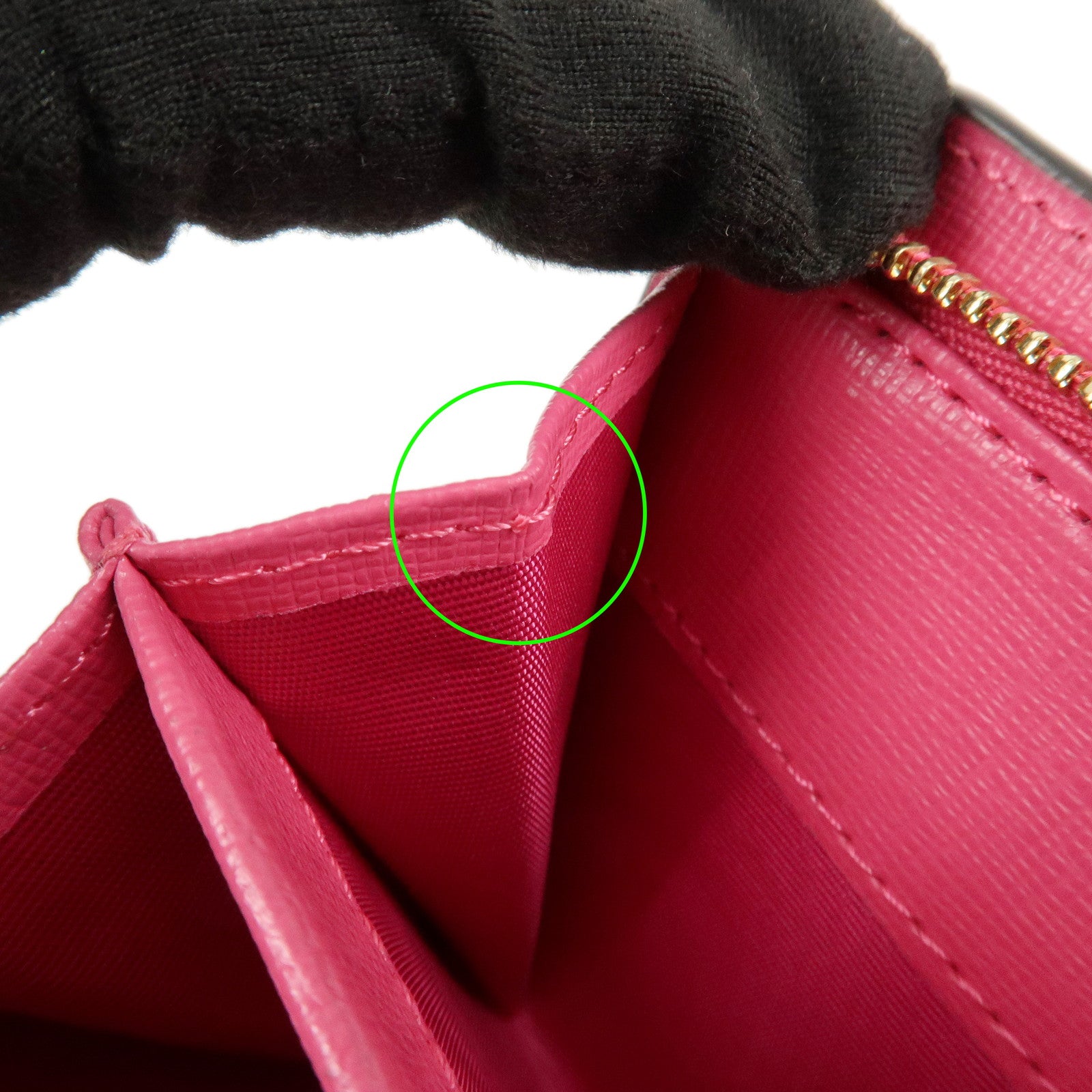 Furla Babilon Logo Leather Bi-fold Wallet Compact Wallet Pink Used