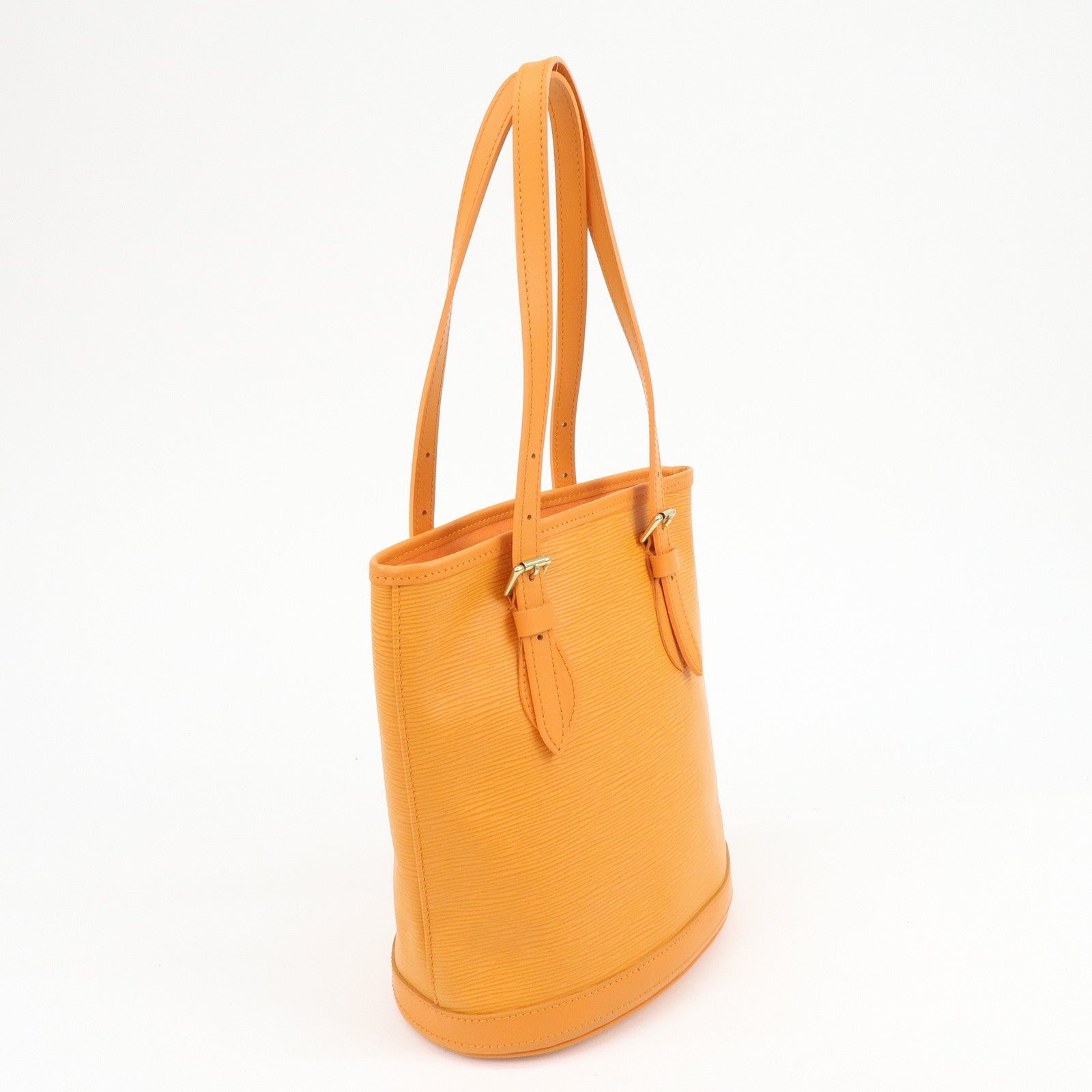 Louis Vuitton Epi Bucket PM Shoulder Bag Tote Bag Mandarin M5899H