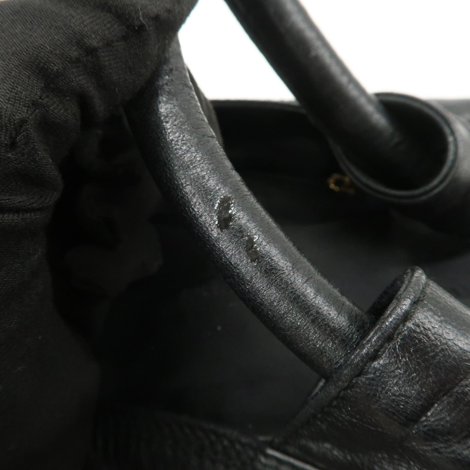 LOEWE Anagram Nappa Aire Leather Hand Bag Shoulder Bag Black