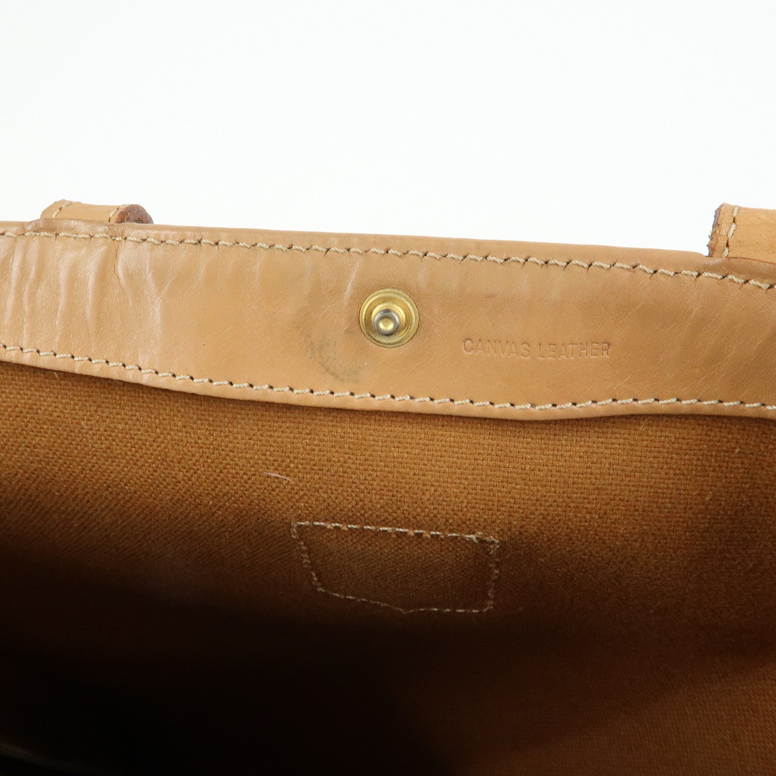 CELINE Macadam PVC Leather Tote Bag Shoulder Bag Brown