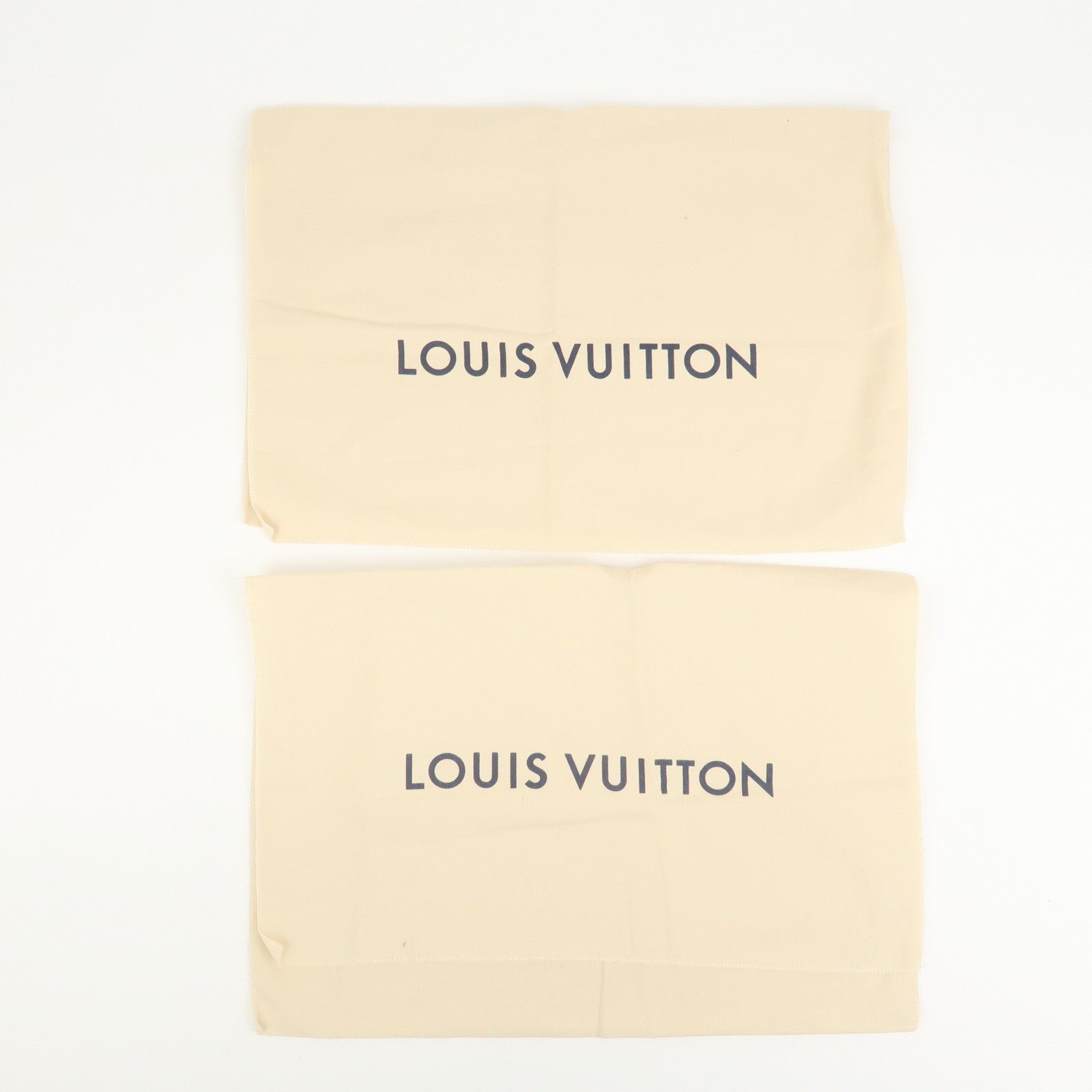 Louis Vuitton Set Of 10 Dust Bag Storage Bag Flap Style Beige