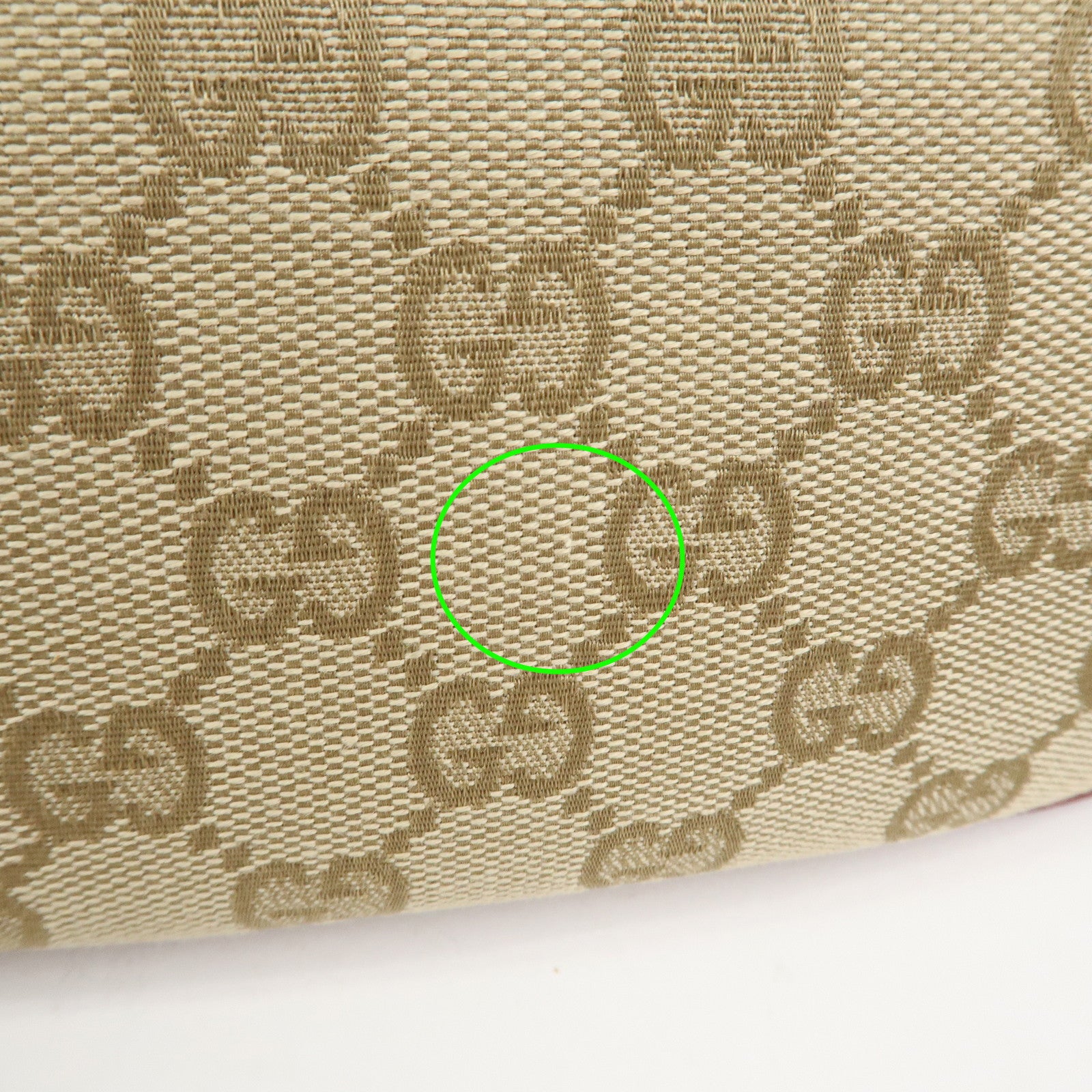 GUCCI Boat Bag GG Canvas Leather Hand Bag Light Brown 07198