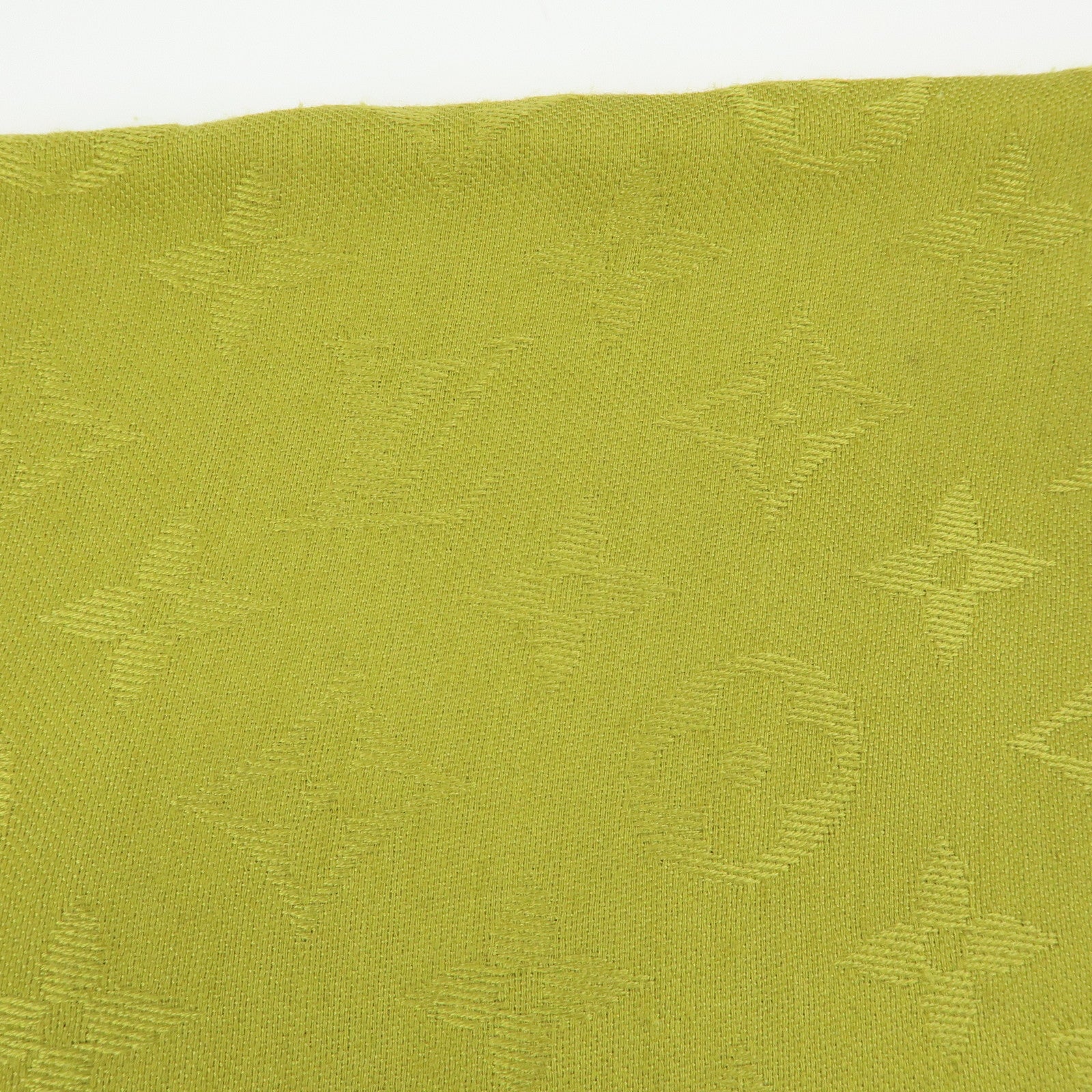 Louis Vuitton Monogrm Silk Wool Scarf Shawl Anis Green M71326