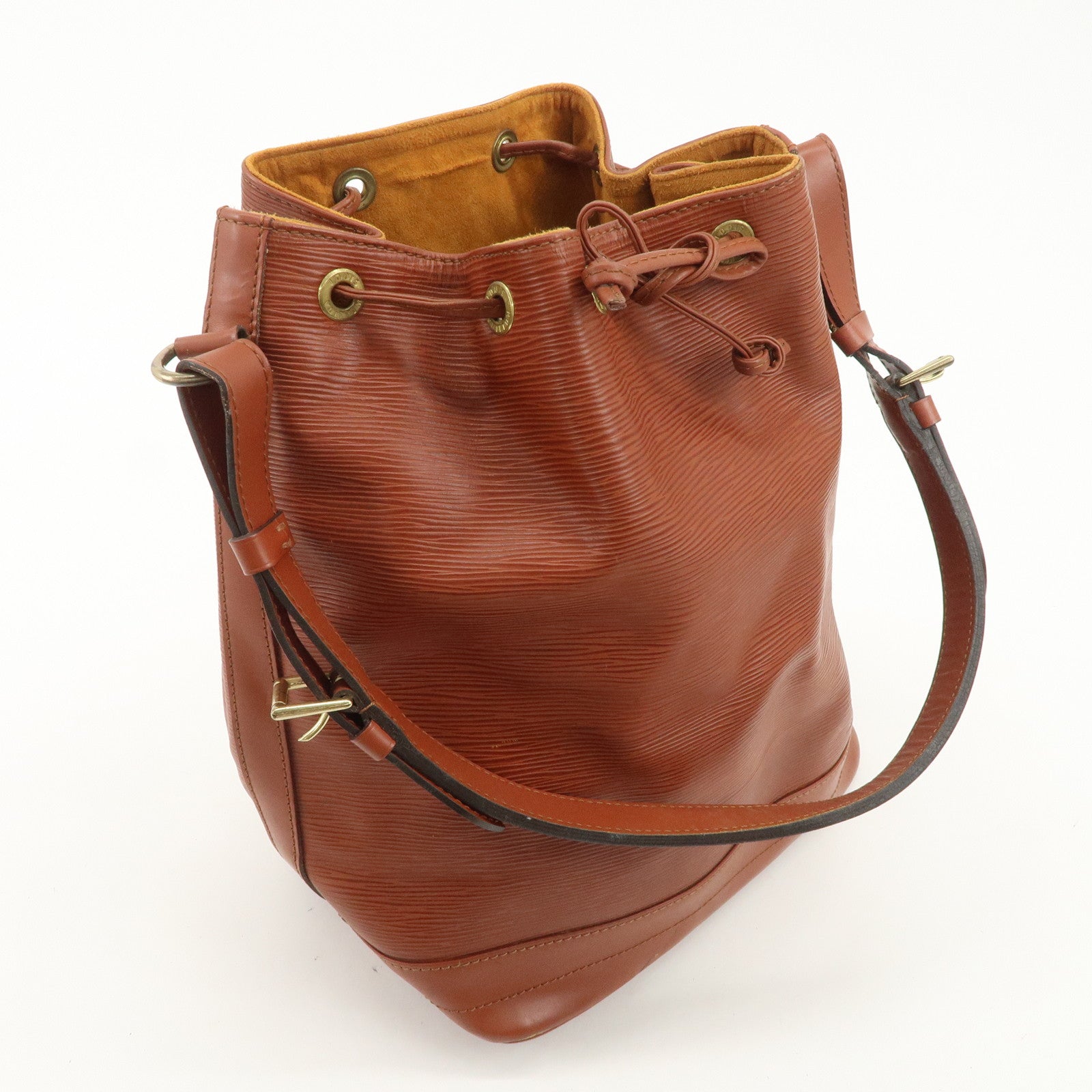 Louis Vuitton Epi Leather Noe Shoulder Bag Kenya Brown M44003