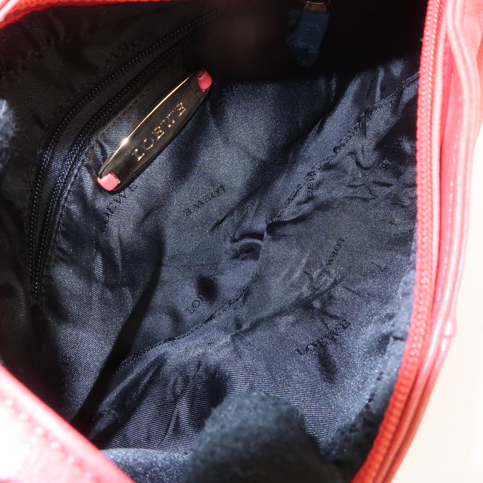 LOEWE Anagram Leather Shoulder Bag Hand Bag Pink Used