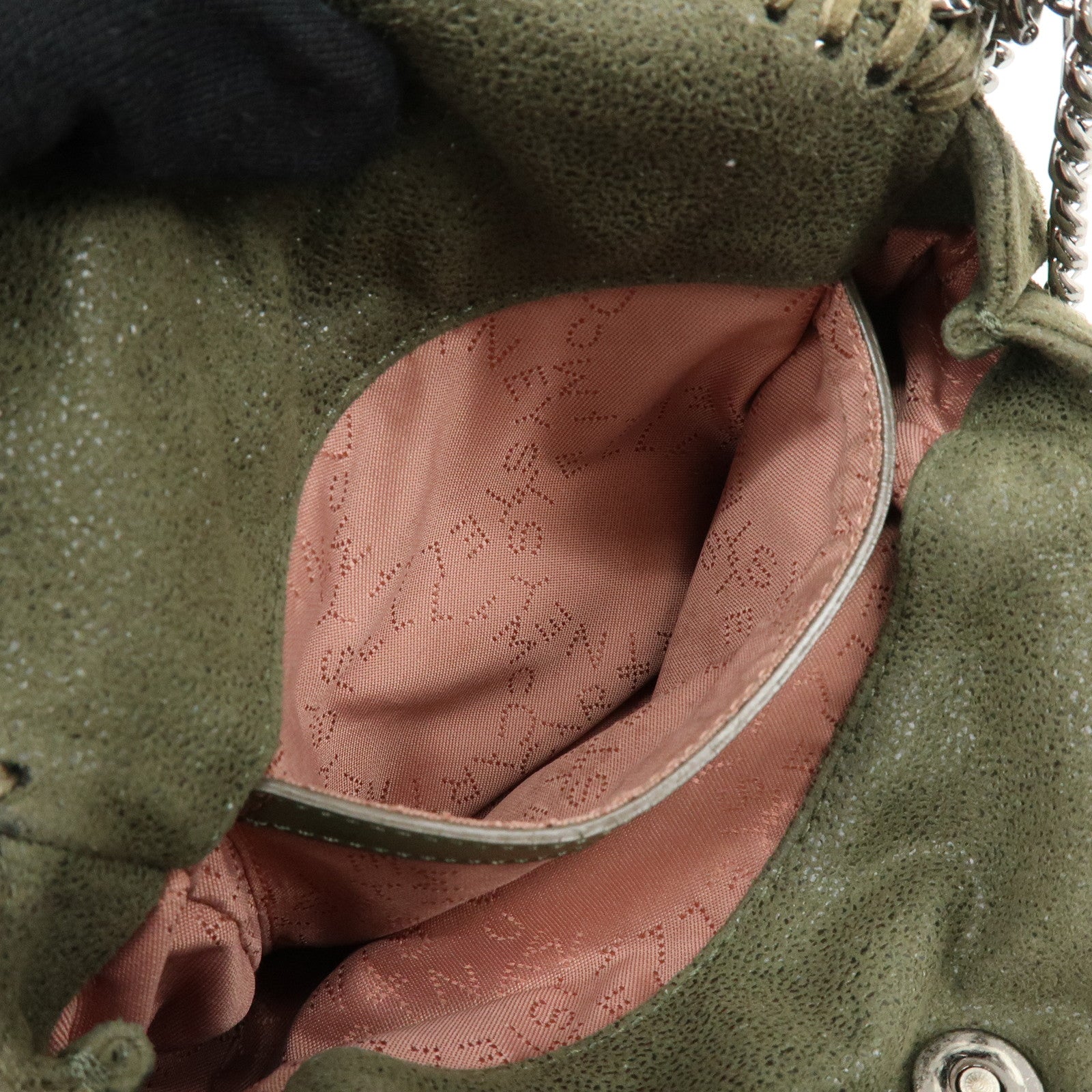 STELLA MCCARTNEY Falabella Mini Faux Leather 2Way Bag Khaki