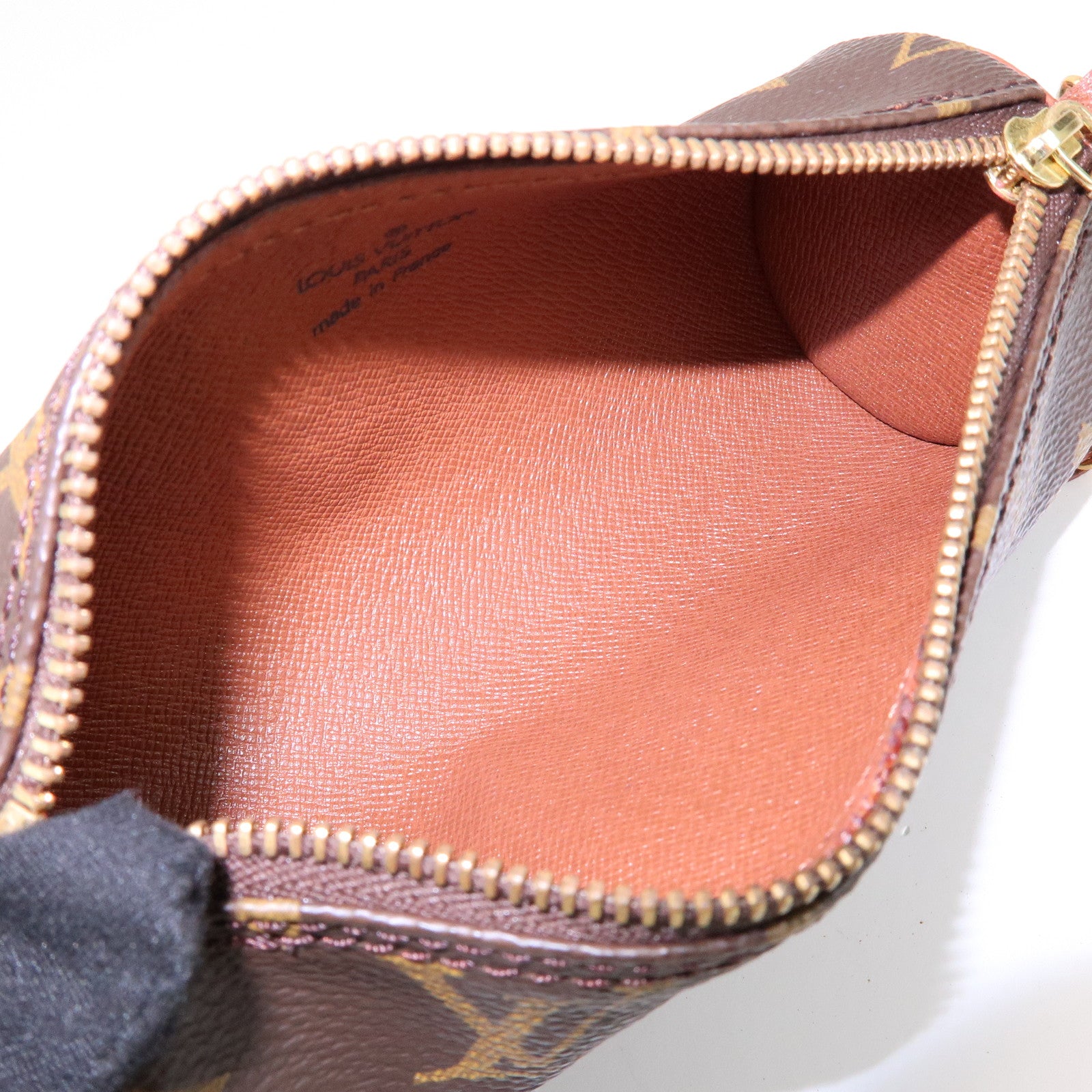 Louis Vuitton Monogram Mini Pouch for Papillon Bag Old Style Brown