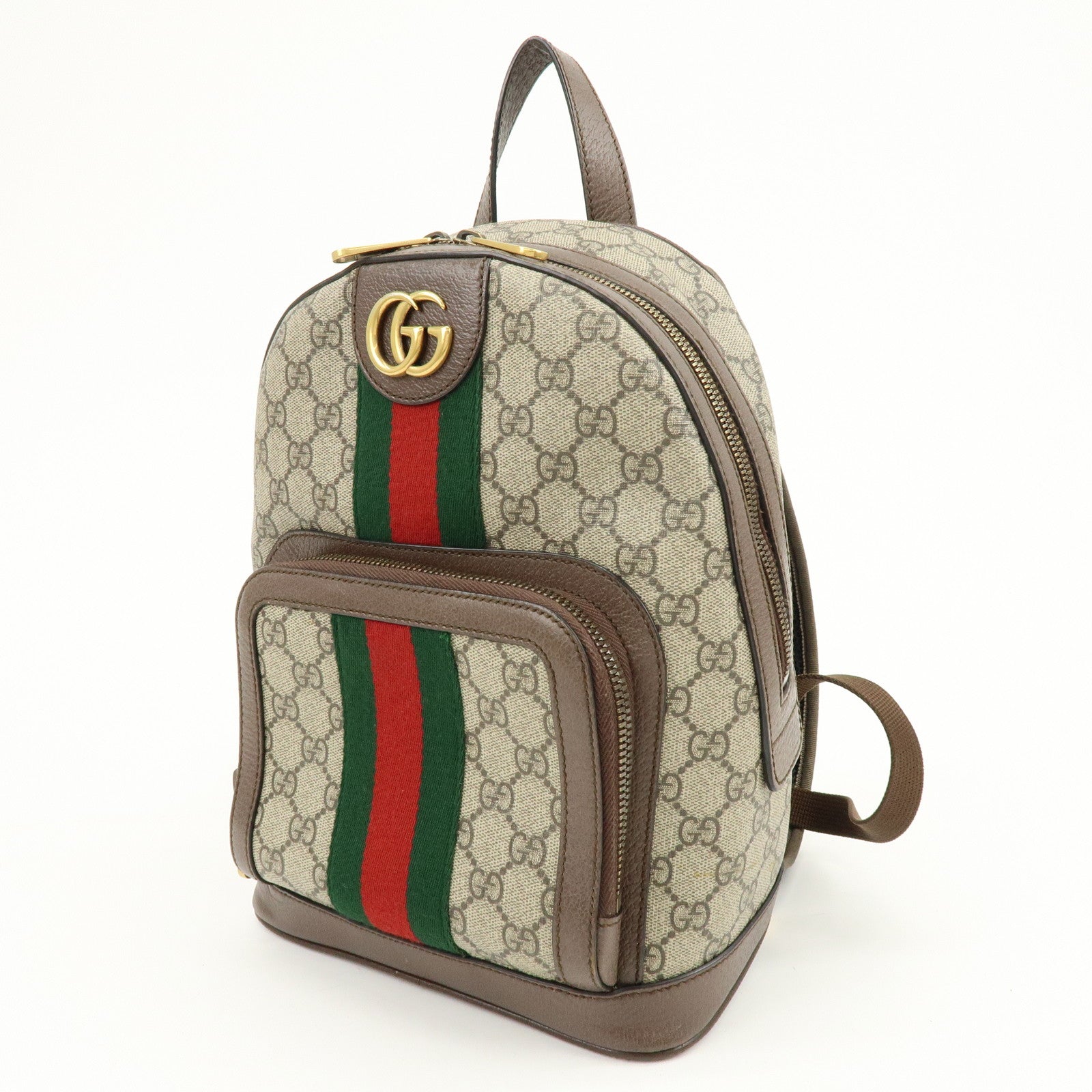 GUCCI Ophidia Sherry GG Marmont GG Supreme Leather Backpack 547965